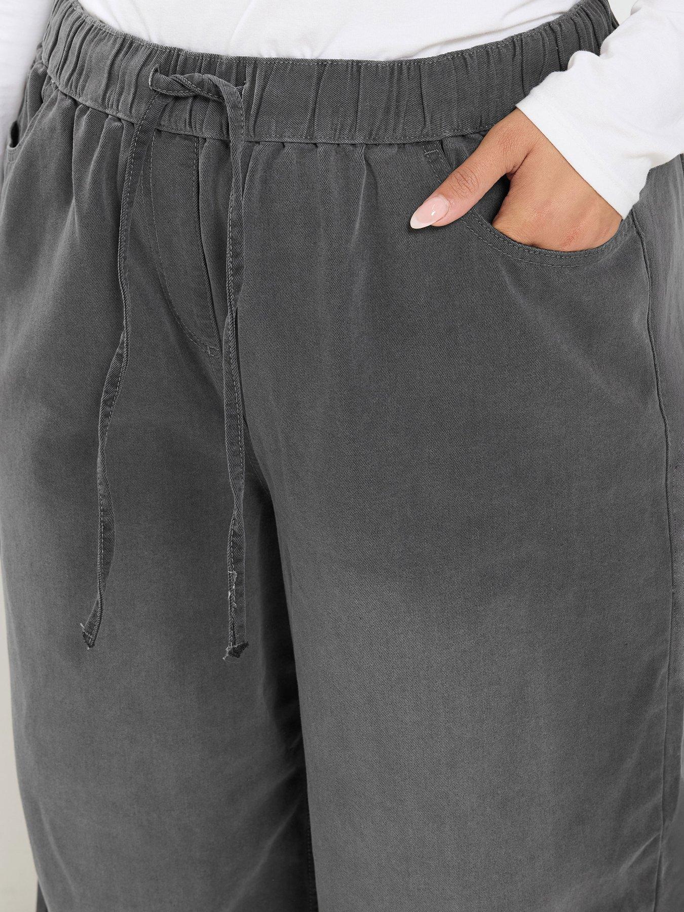 Image 4 of 4 of Yours Curve Pull On Jean 28" - Grey