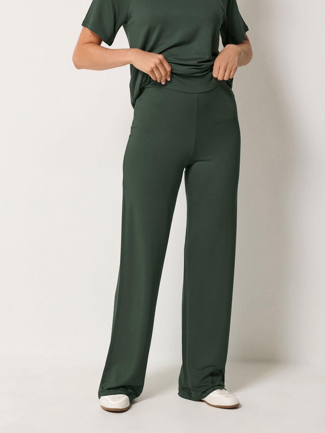 Image 1 of 4 of Long Tall Sally Tall Loopback Wide Leg Trouser