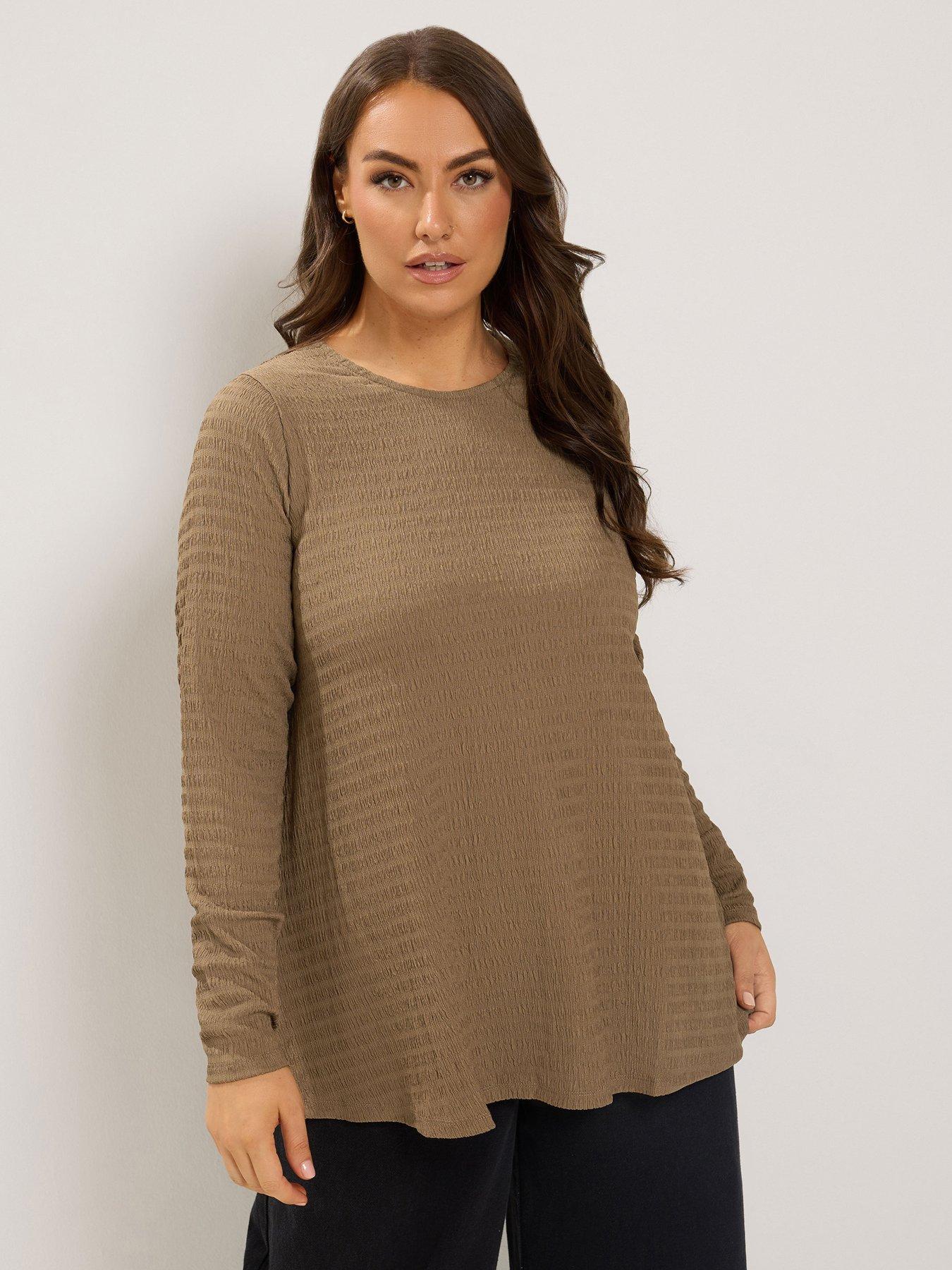 Yours Curve Long Sleeve Swing Top