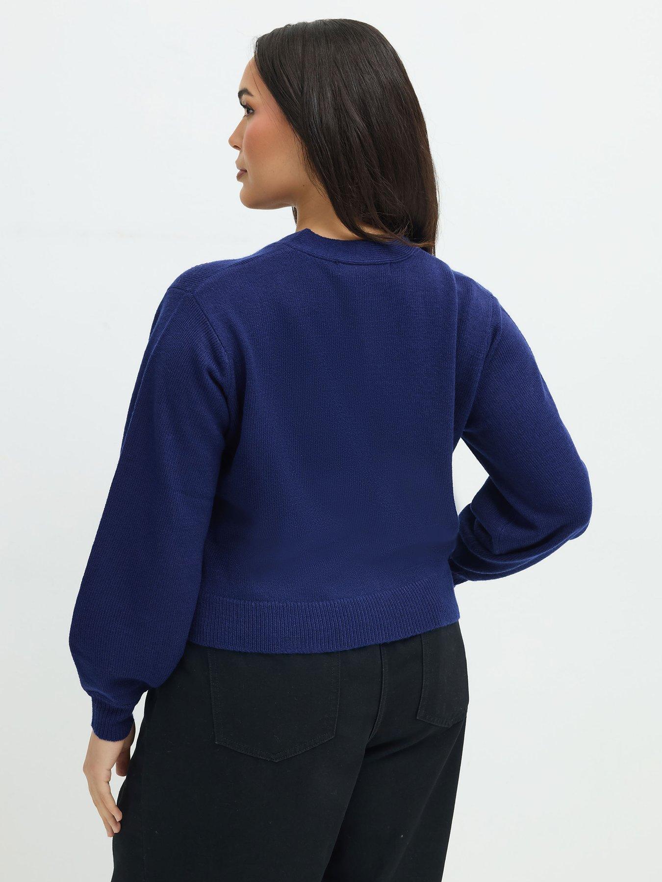 Image 2 of 4 of Yours Curve Sequin Cardigan