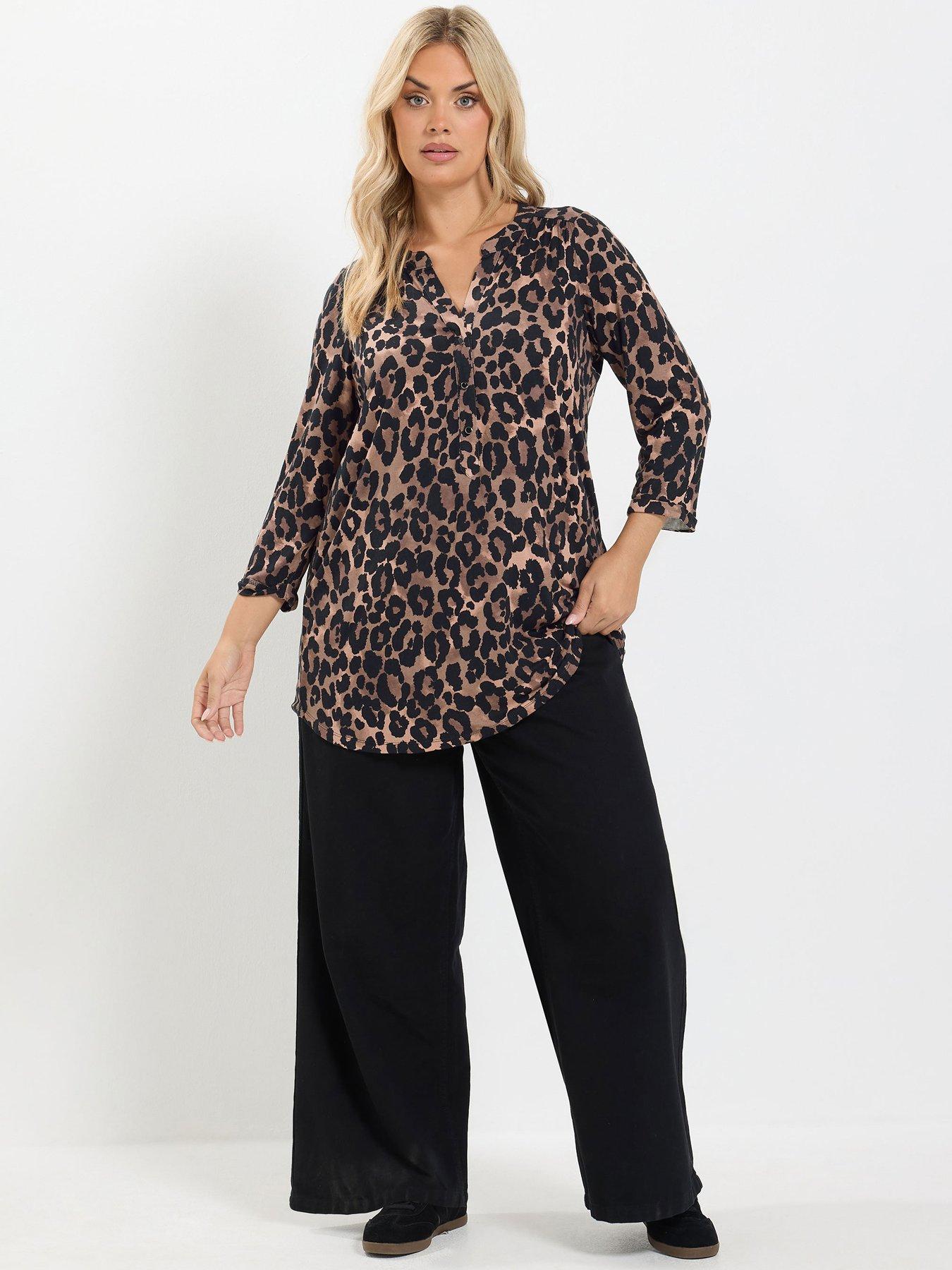 Yours Curve Half Placket Shirt