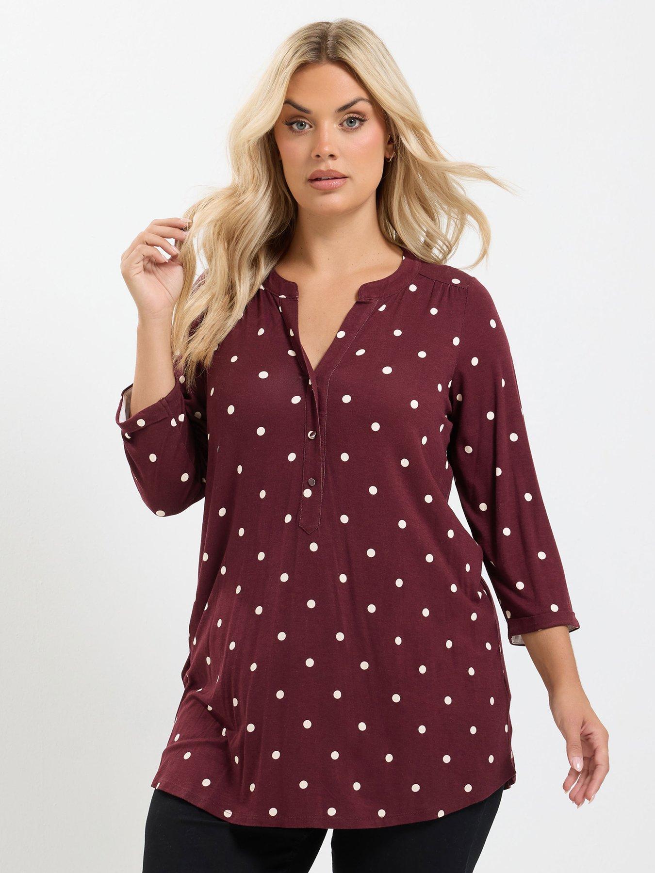 Yours Curve Half Placket Shirt