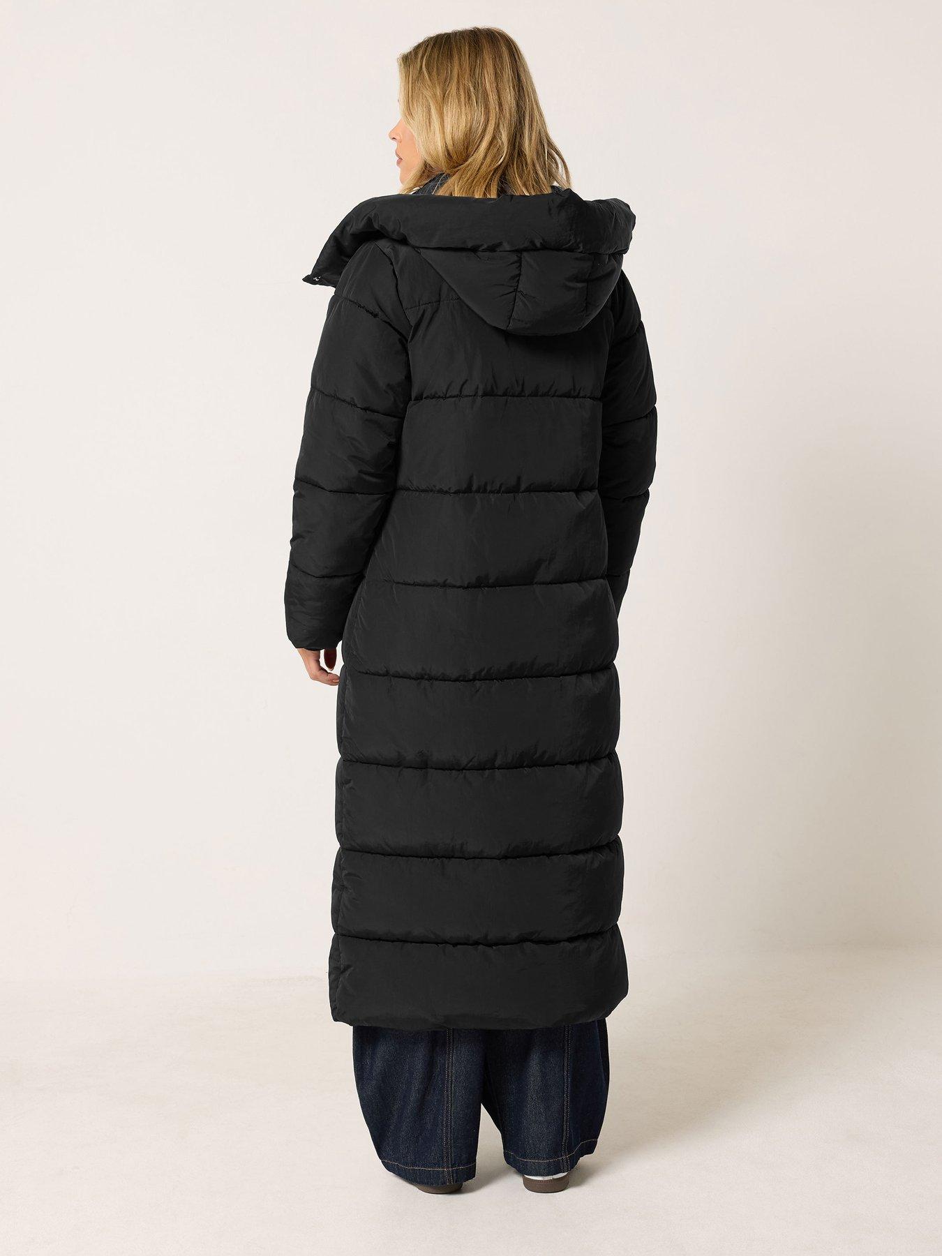 Image 2 of 4 of PixieGirl Petite Maxi Padded Coat - Black