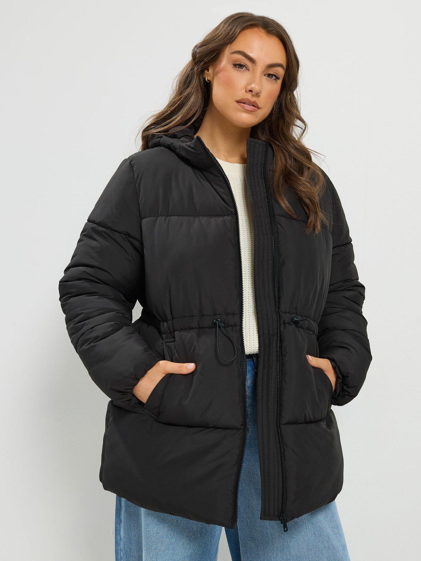 Yours Curve Epp Padded Short Jacket - Black