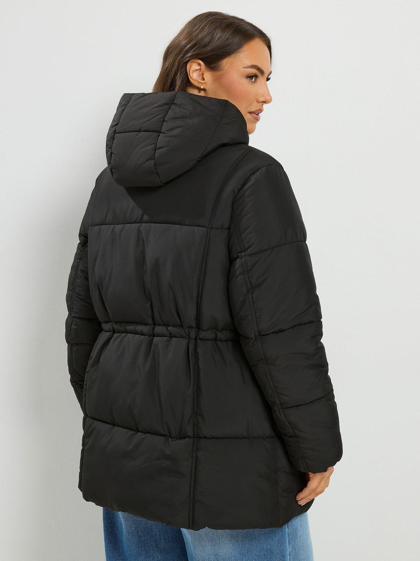 Image 2 of 4 of Yours Curve Epp Padded Short Jacket - Black