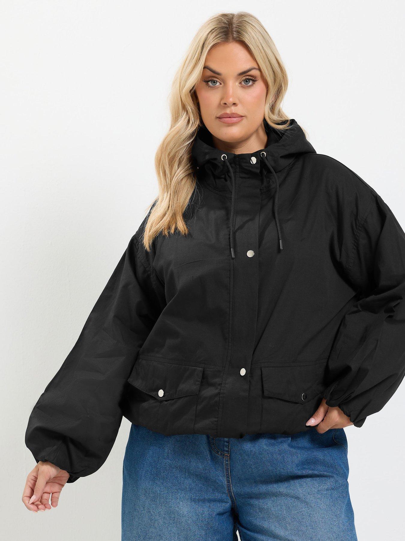 Yours Curve Zip Thru Utility Jacket