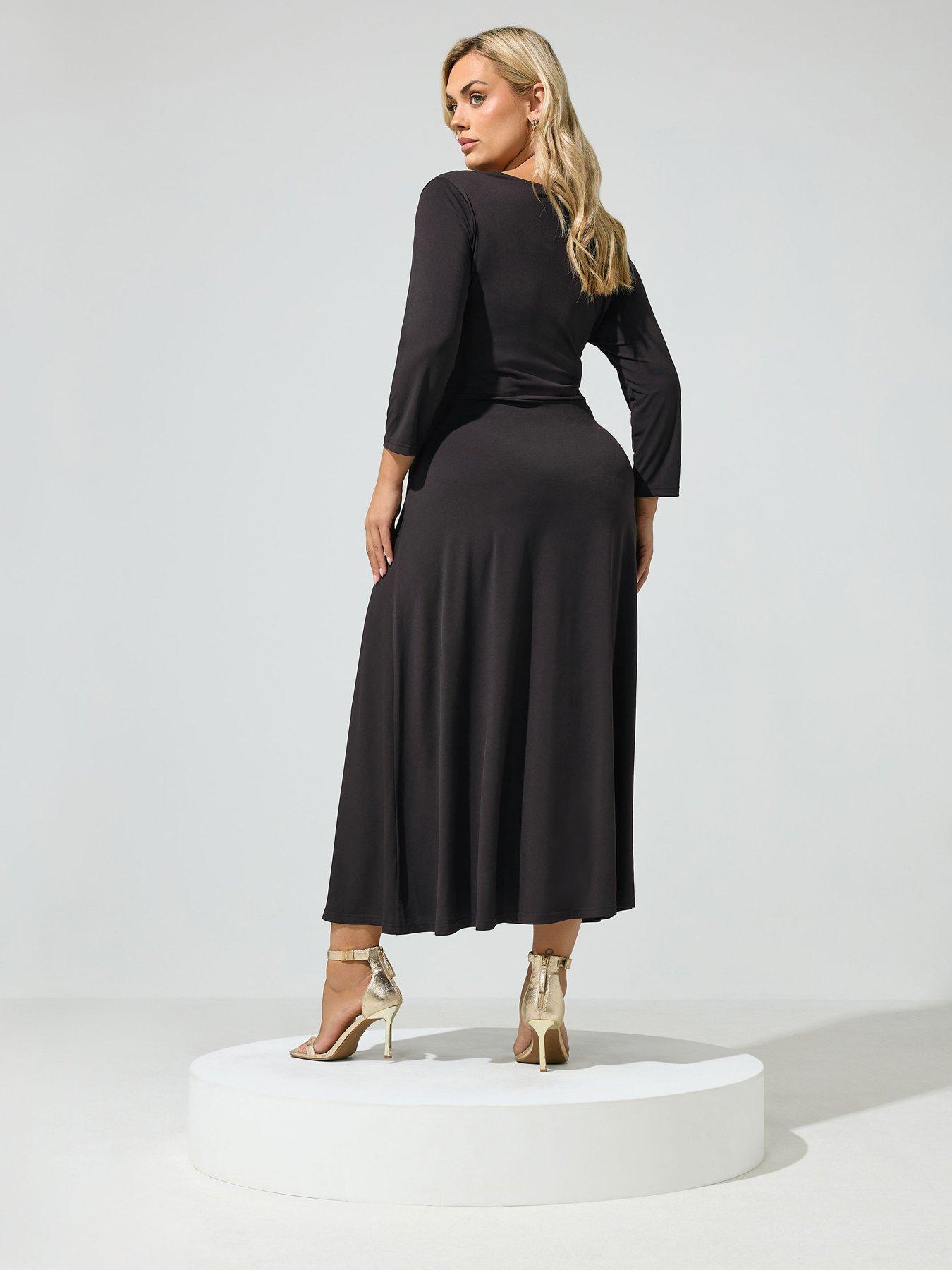 Image 2 of 4 of Yours Curve Buckle Wrap Dress