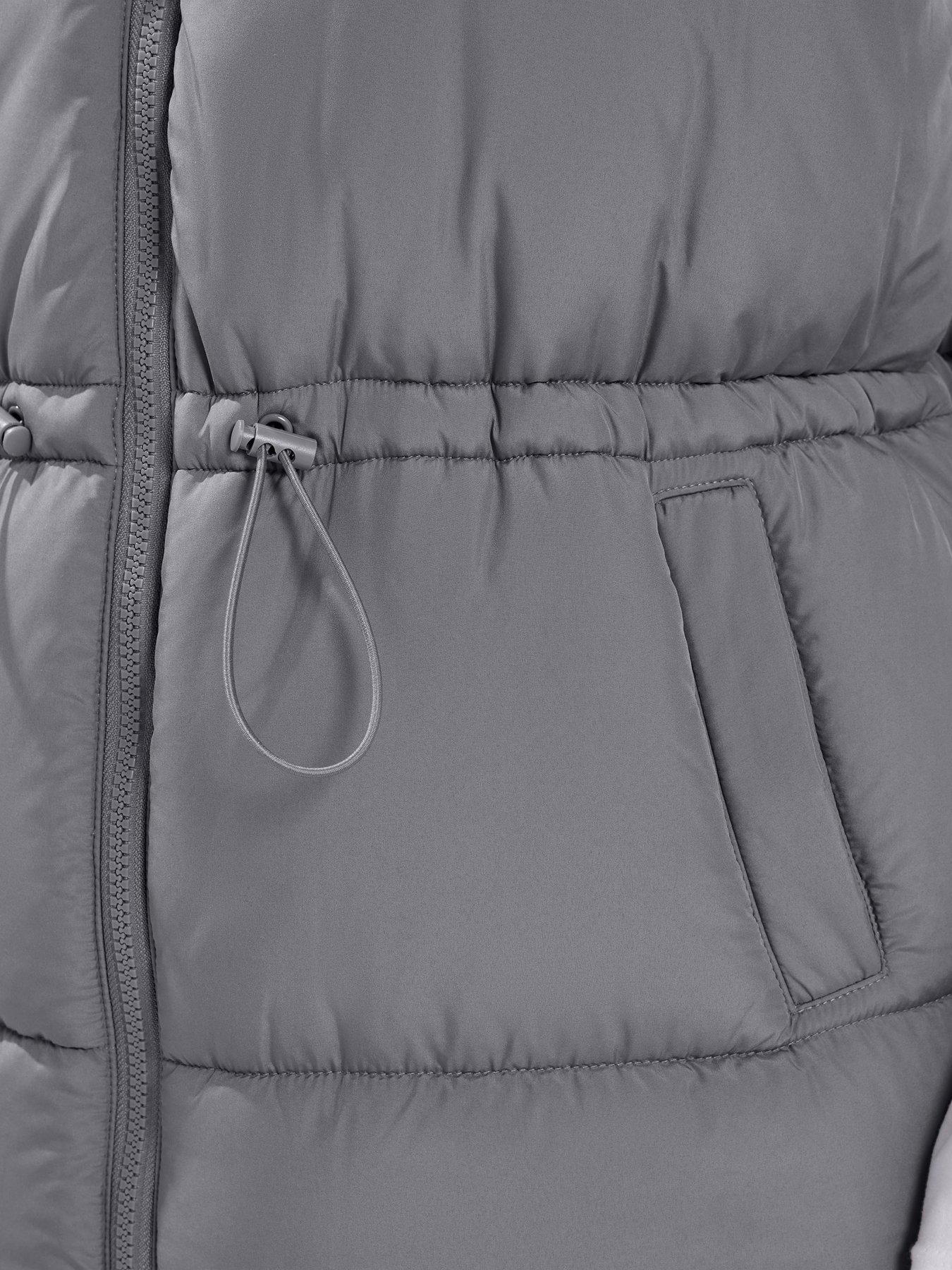Image 4 of 4 of Yours Curve Zip Through&nbsp;Gilet - Grey