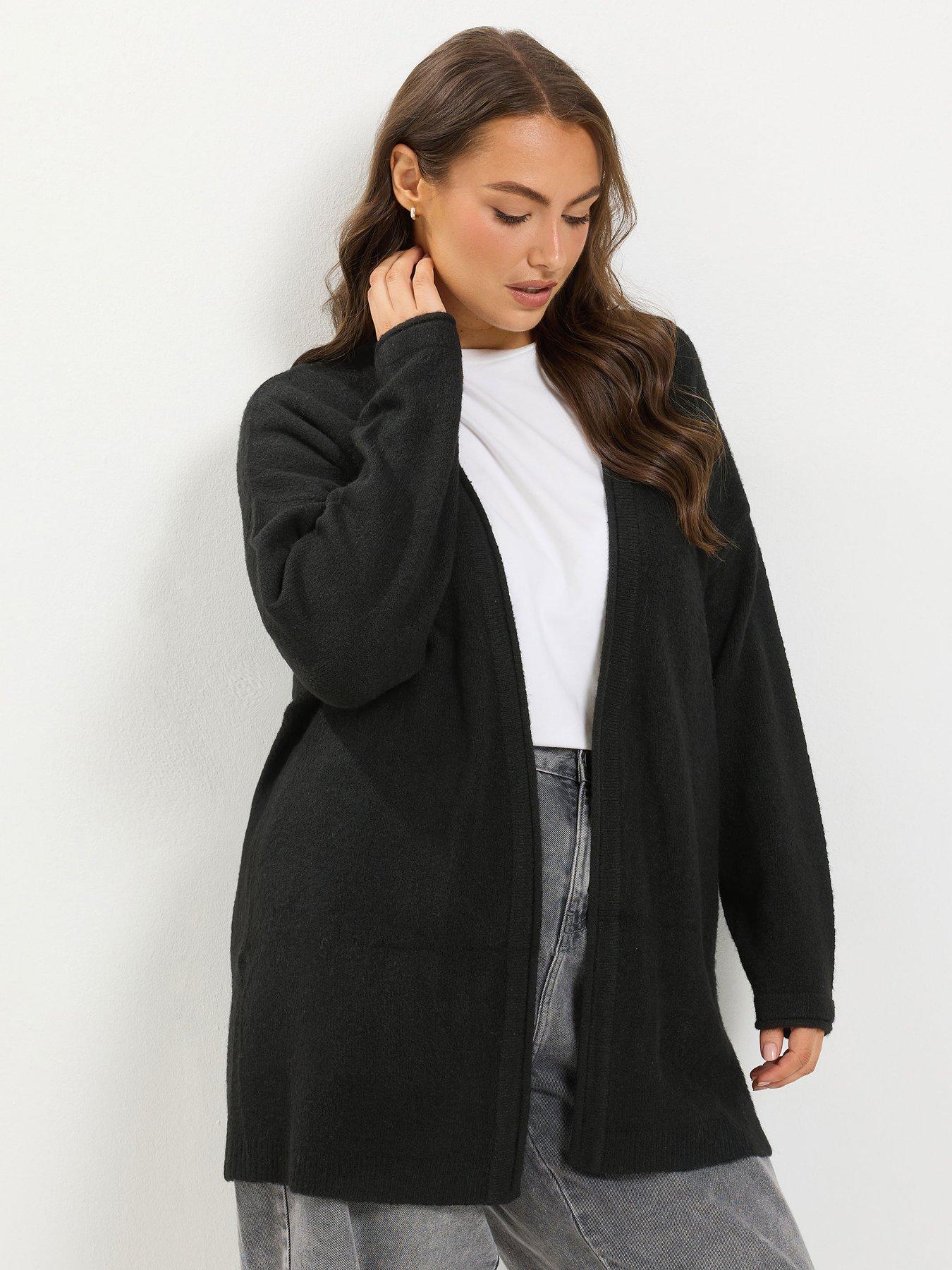 Yours Curve Soft Touch Cardigan - Black