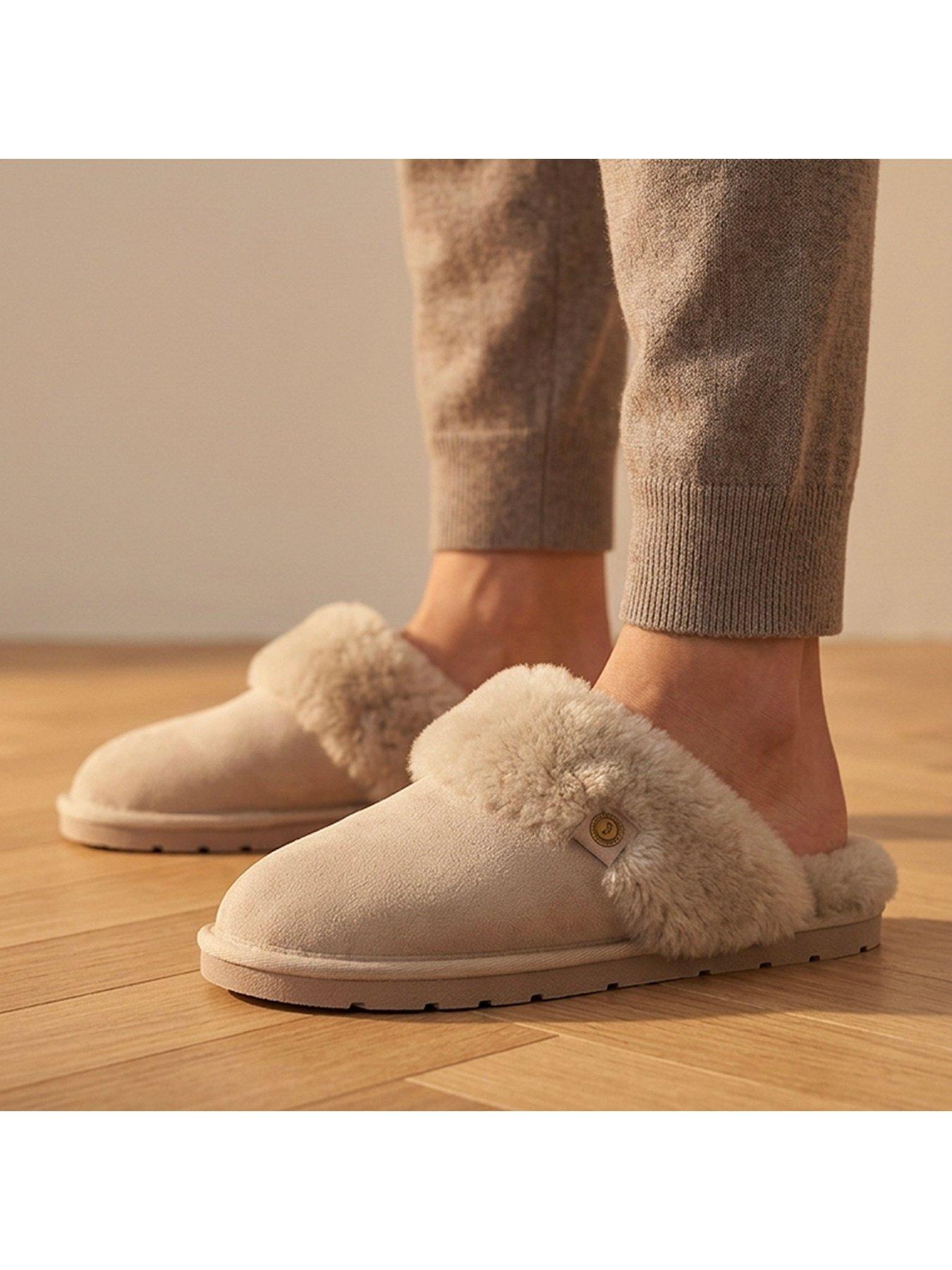 Image 6 of 6 of Jones Bootmaker Bella-rose Mule Slipper - Taupe