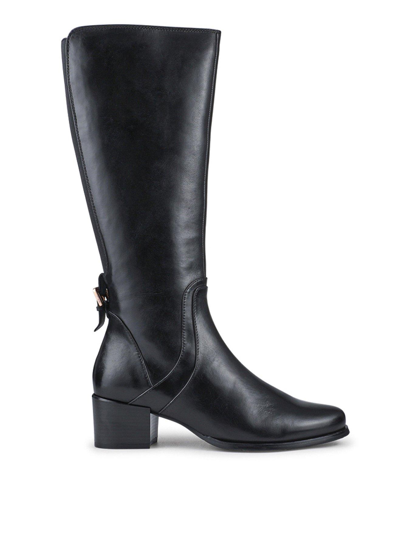 Jones Bootmaker Dancer Knee High Riding Boot - Black