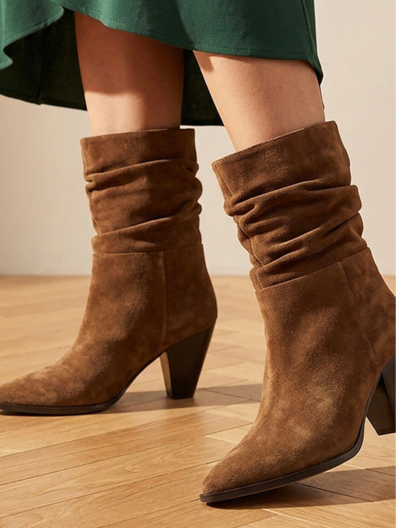 Image 6 of 6 of Jones Bootmaker Khalessi Pointed Toe Slouch Boot - Tobacco