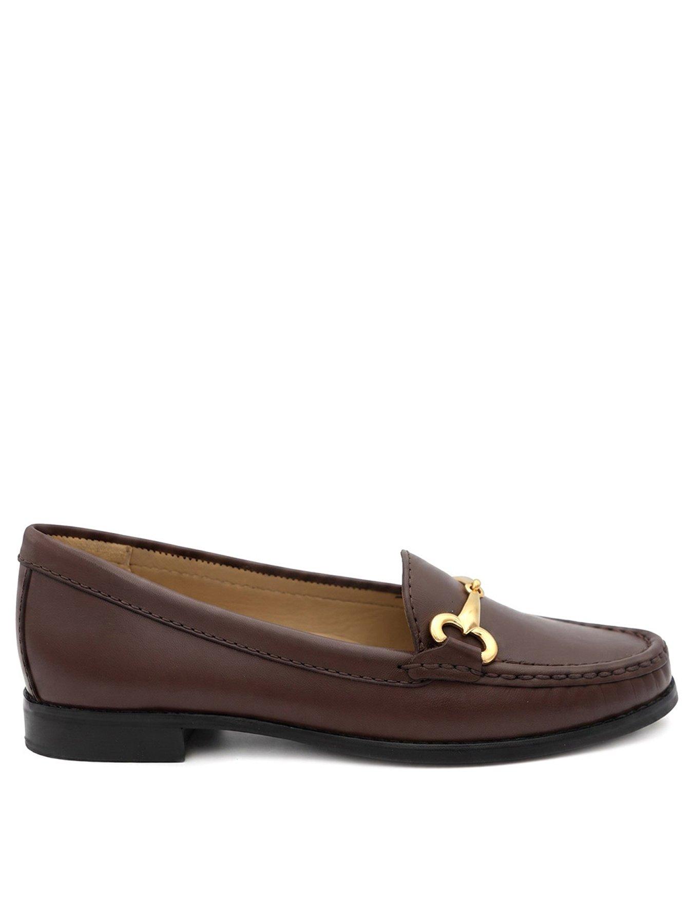 Jones Bootmaker Lorella Slip On Loafer - Chocolate Leather