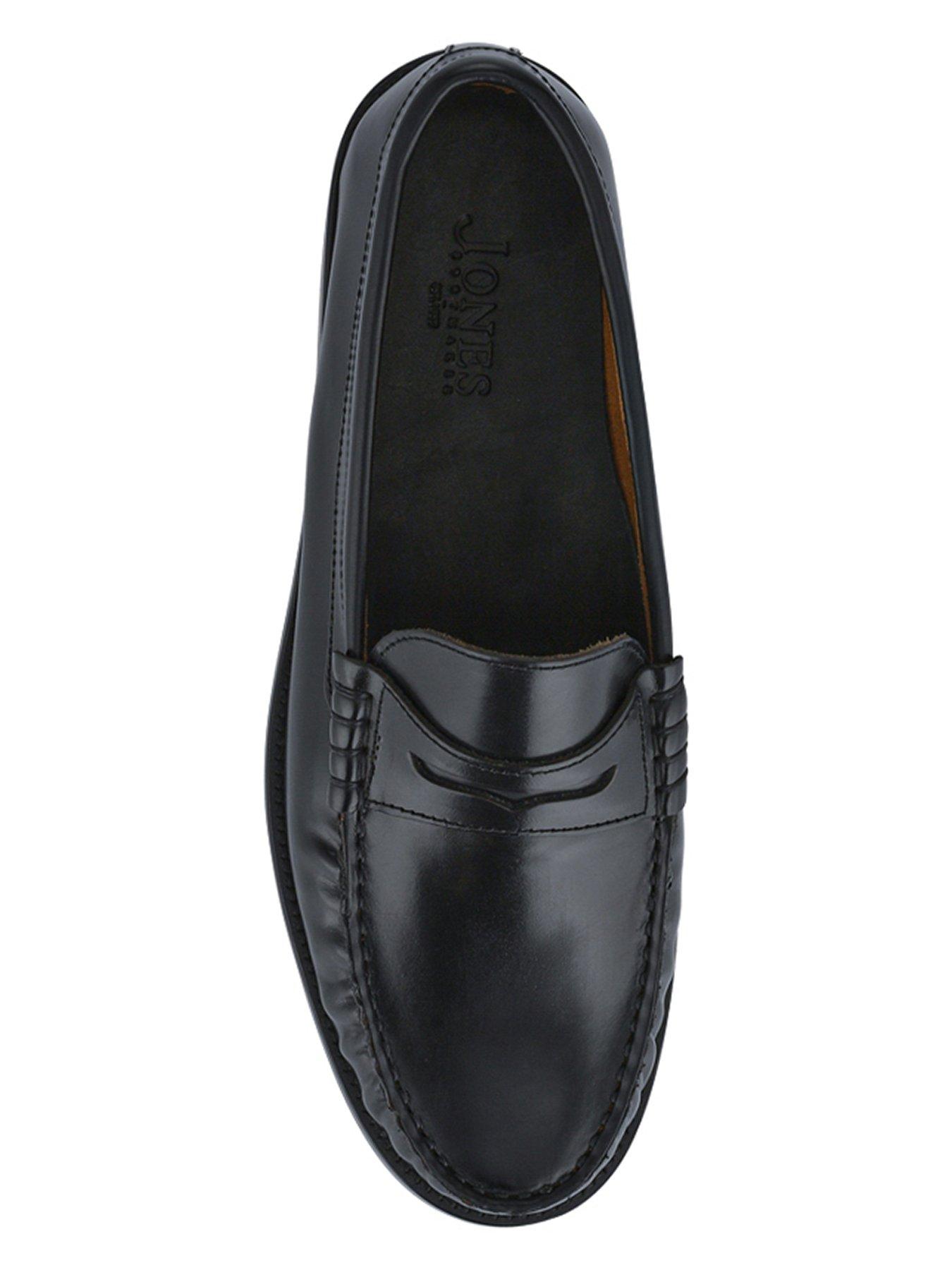Image 4 of 6 of Jones Bootmaker Perna Moccasins - Black Leather