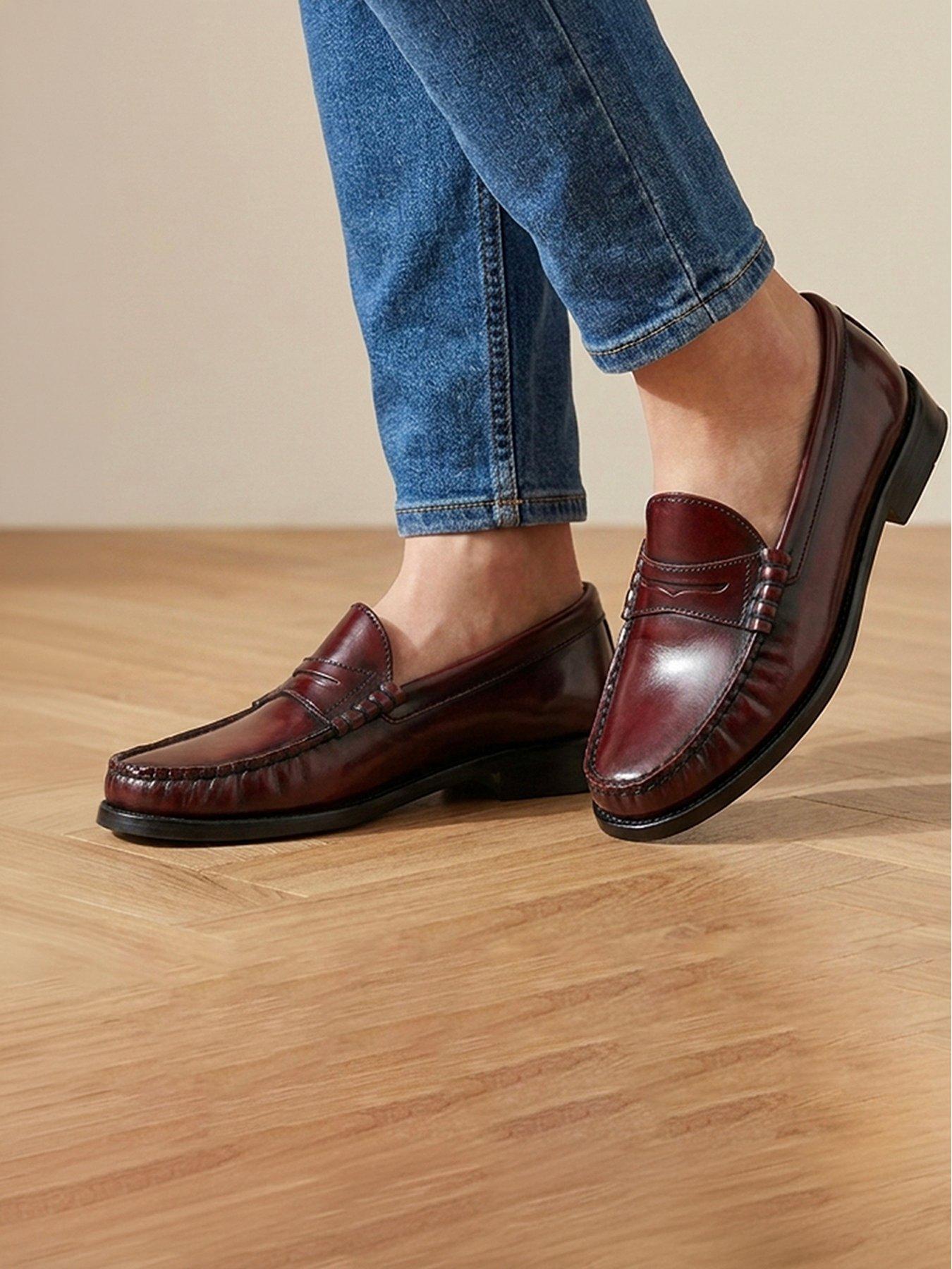 Image 6 of 6 of Jones Bootmaker Perna Moccasins - Burgundy