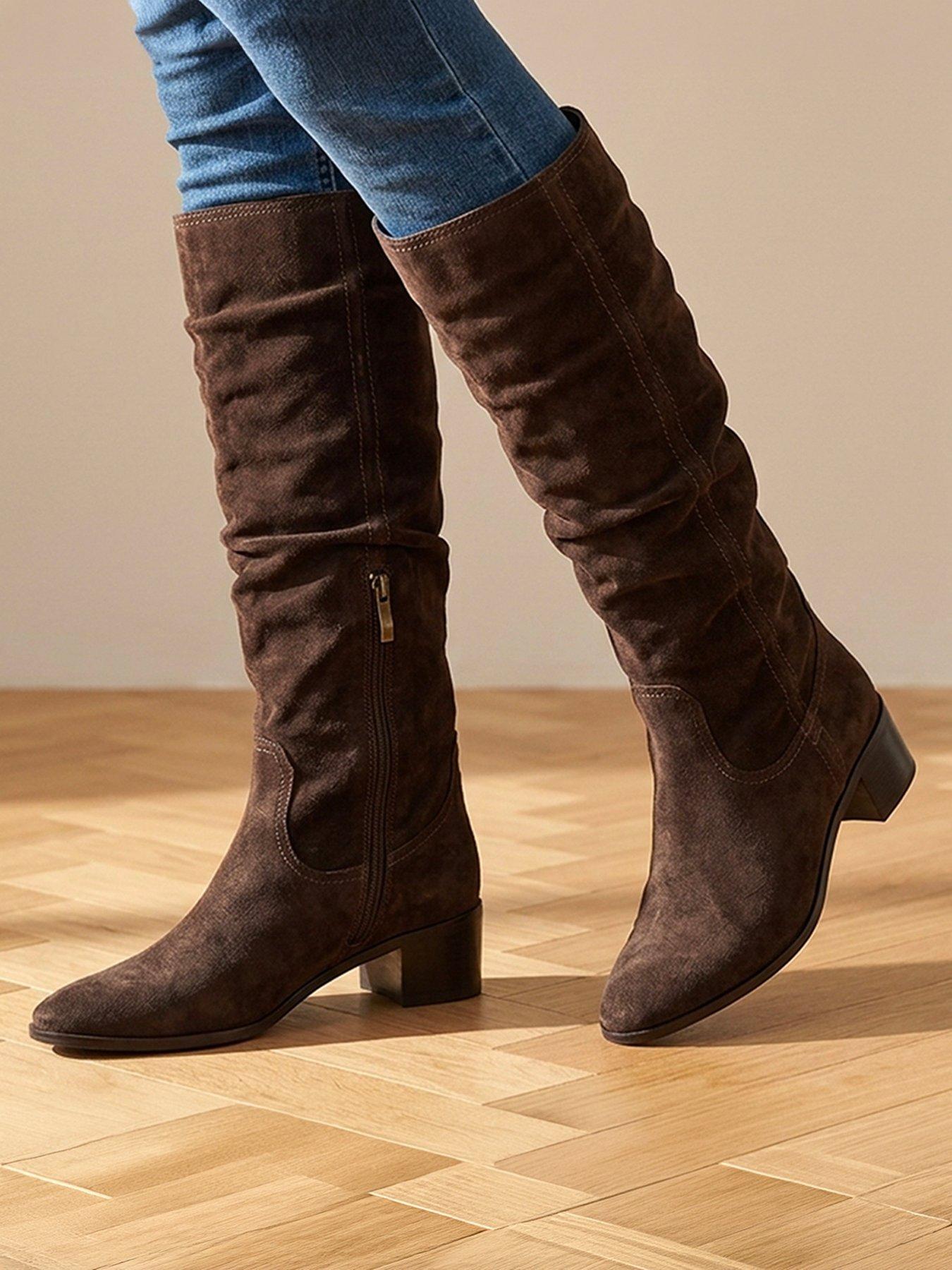 Image 6 of 6 of Jones Bootmaker Edenia Knee High Slouch Boot - Brown