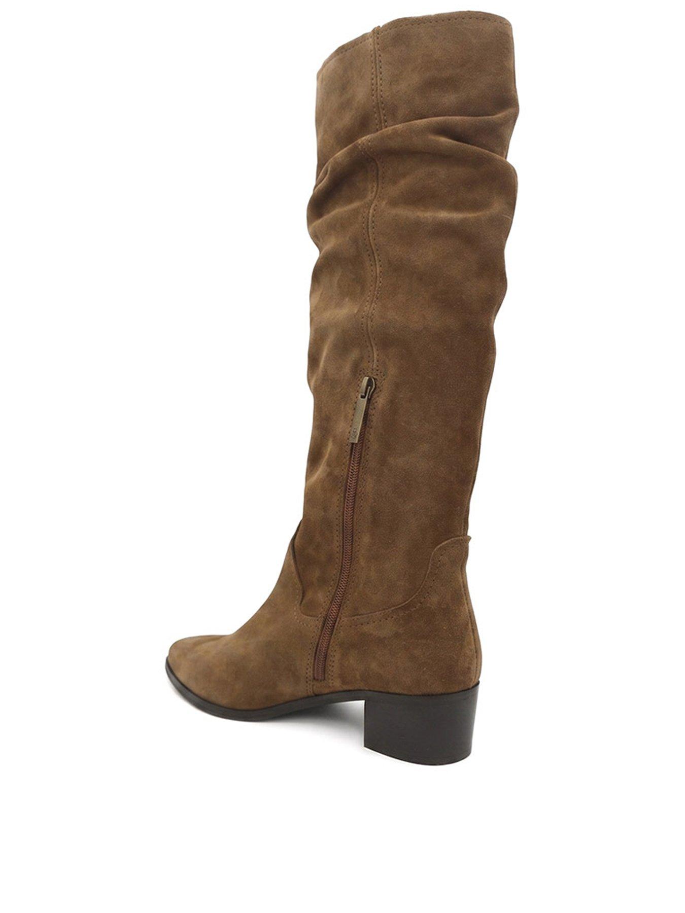 Image 3 of 6 of Jones Bootmaker Edenia Knee High Slouch Boot - Tobacco Suede