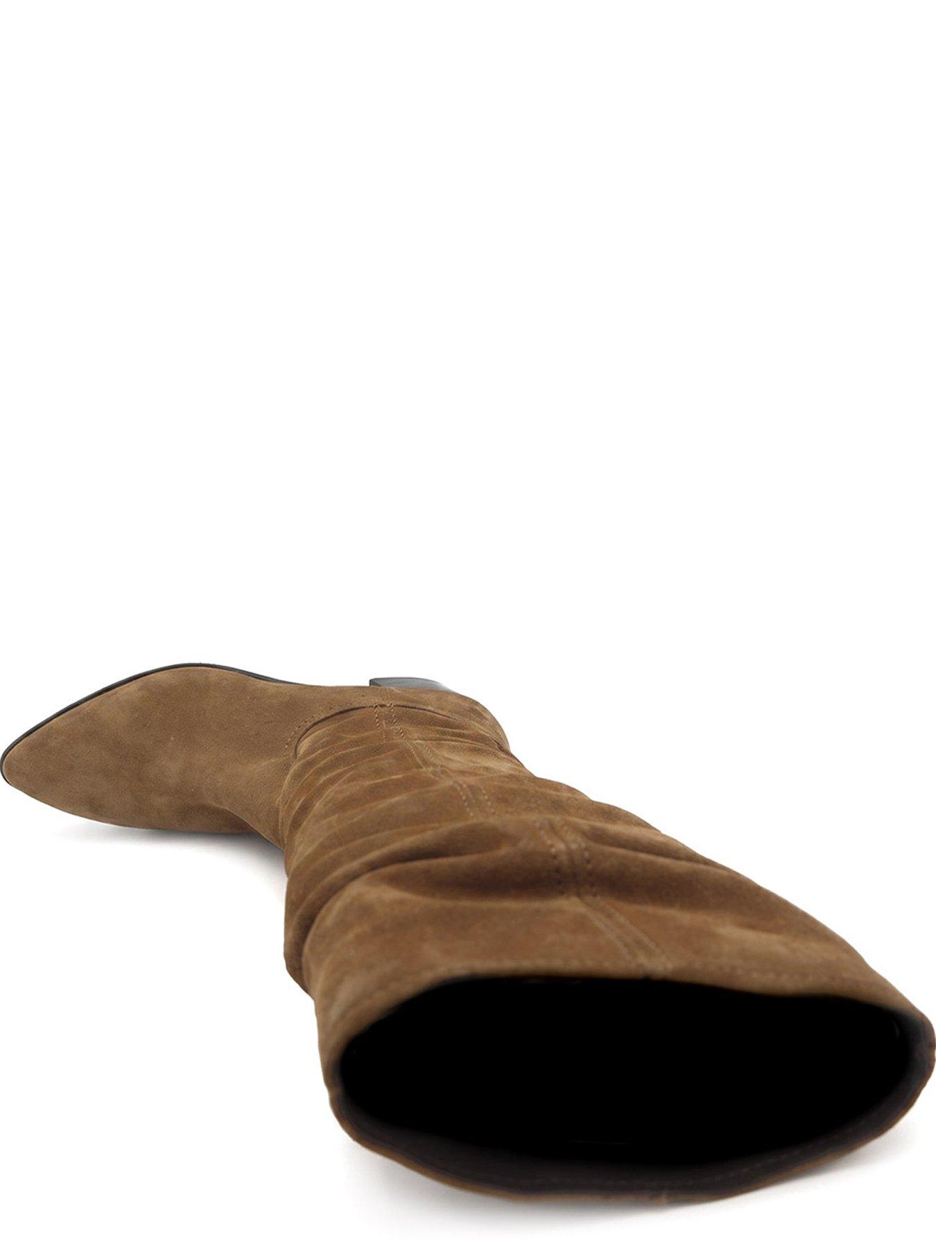 Image 4 of 6 of Jones Bootmaker Edenia Knee High Slouch Boot - Tobacco Suede