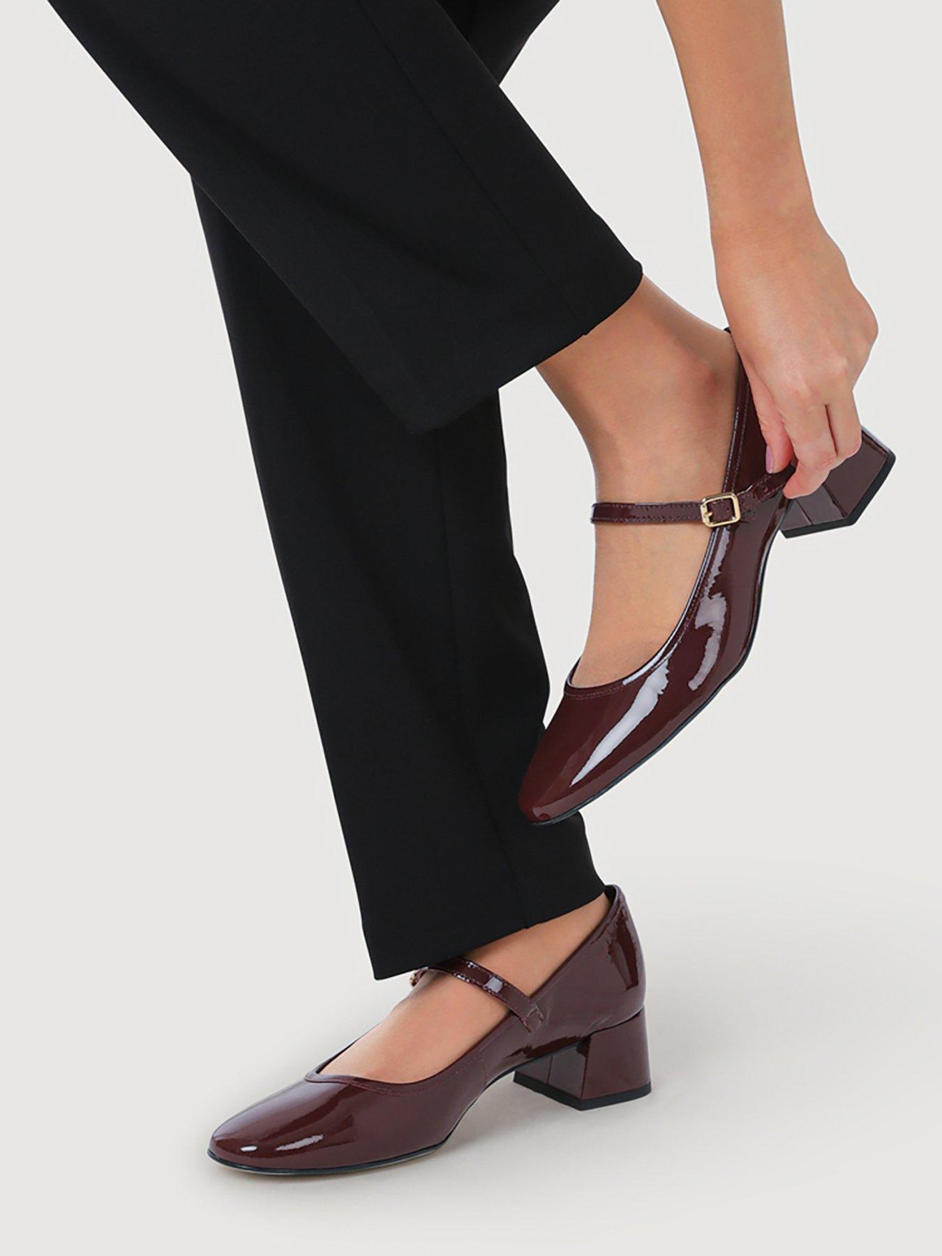 Image 6 of 6 of Jones Bootmaker Xabrina Heeled Mary Jane - Burgundy Patent