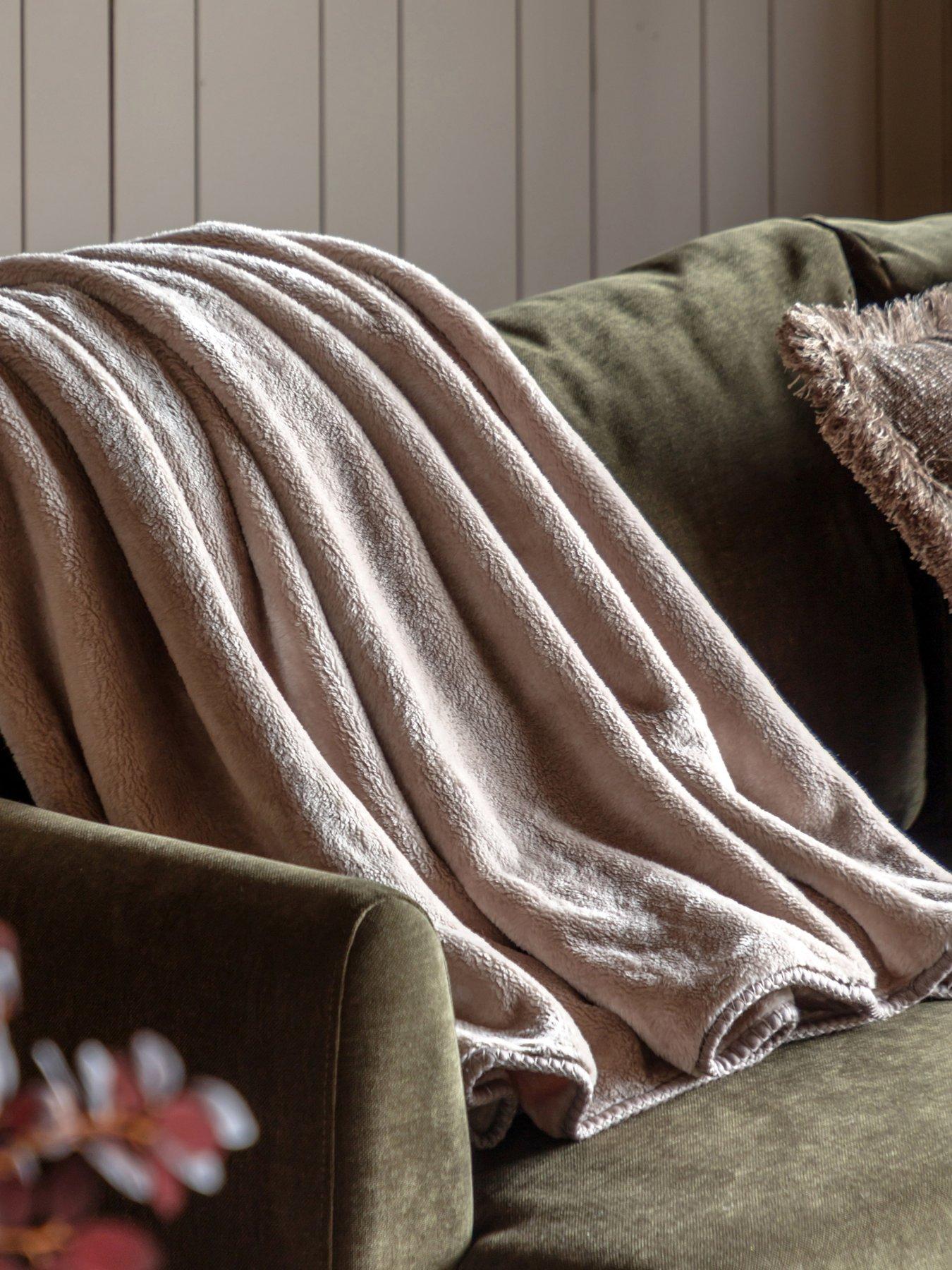 Image 1 of 6 of Gallery Direct Toasty Fleece Throw Taupe 150x200cm