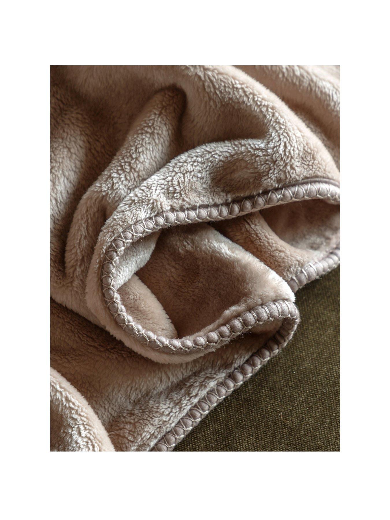 Image 2 of 6 of Gallery Direct Toasty Fleece Throw Taupe 150x200cm
