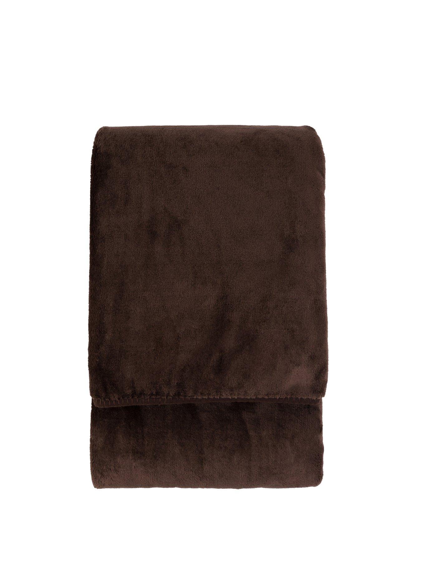 Image 4 of 6 of Gallery Toasty Fleece Throw Chocolate 1500x2000mm