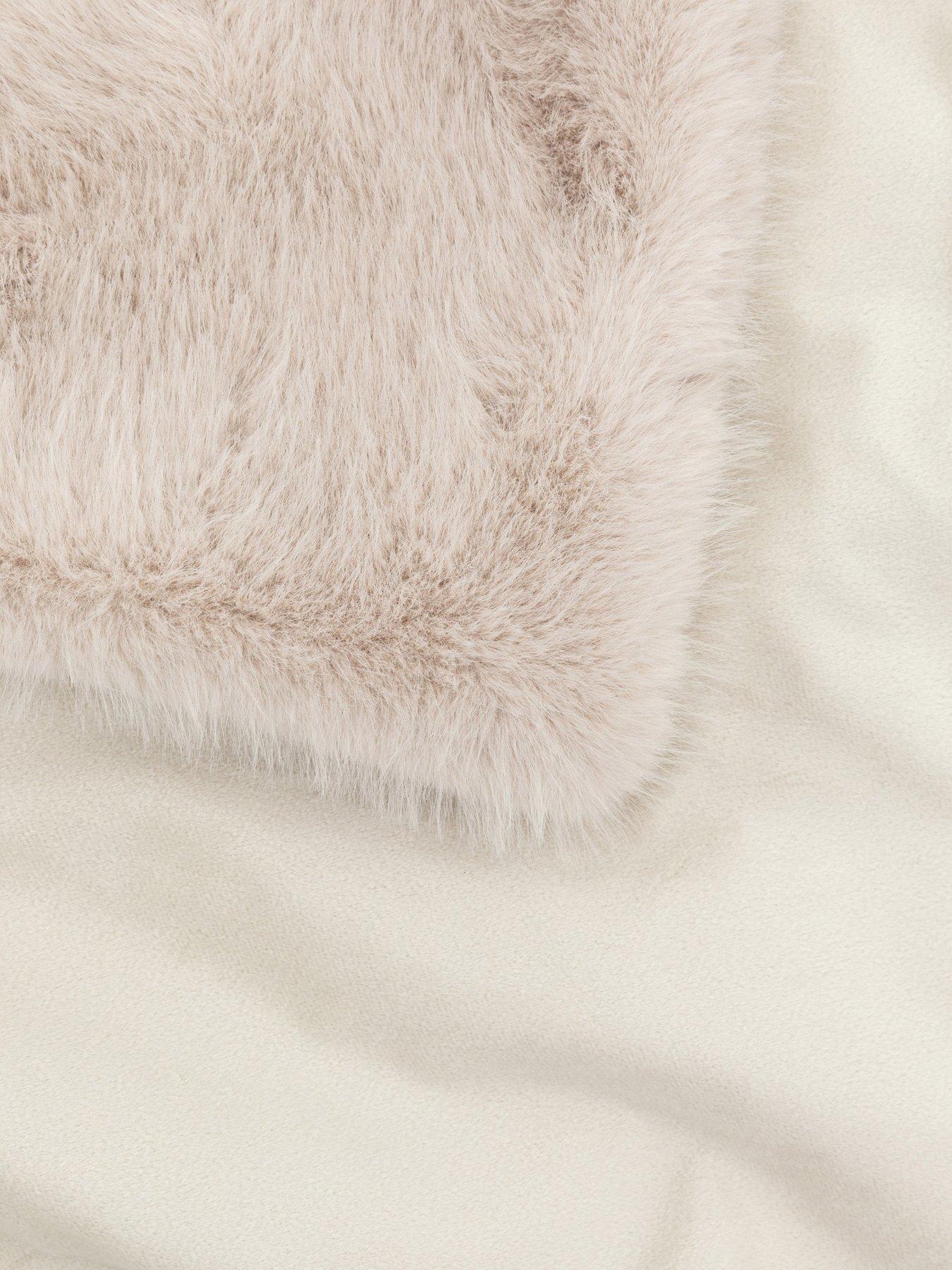 Image 5 of 6 of Gallery Direct Maple Faux Fur Throw Oatmeal 130x150cm