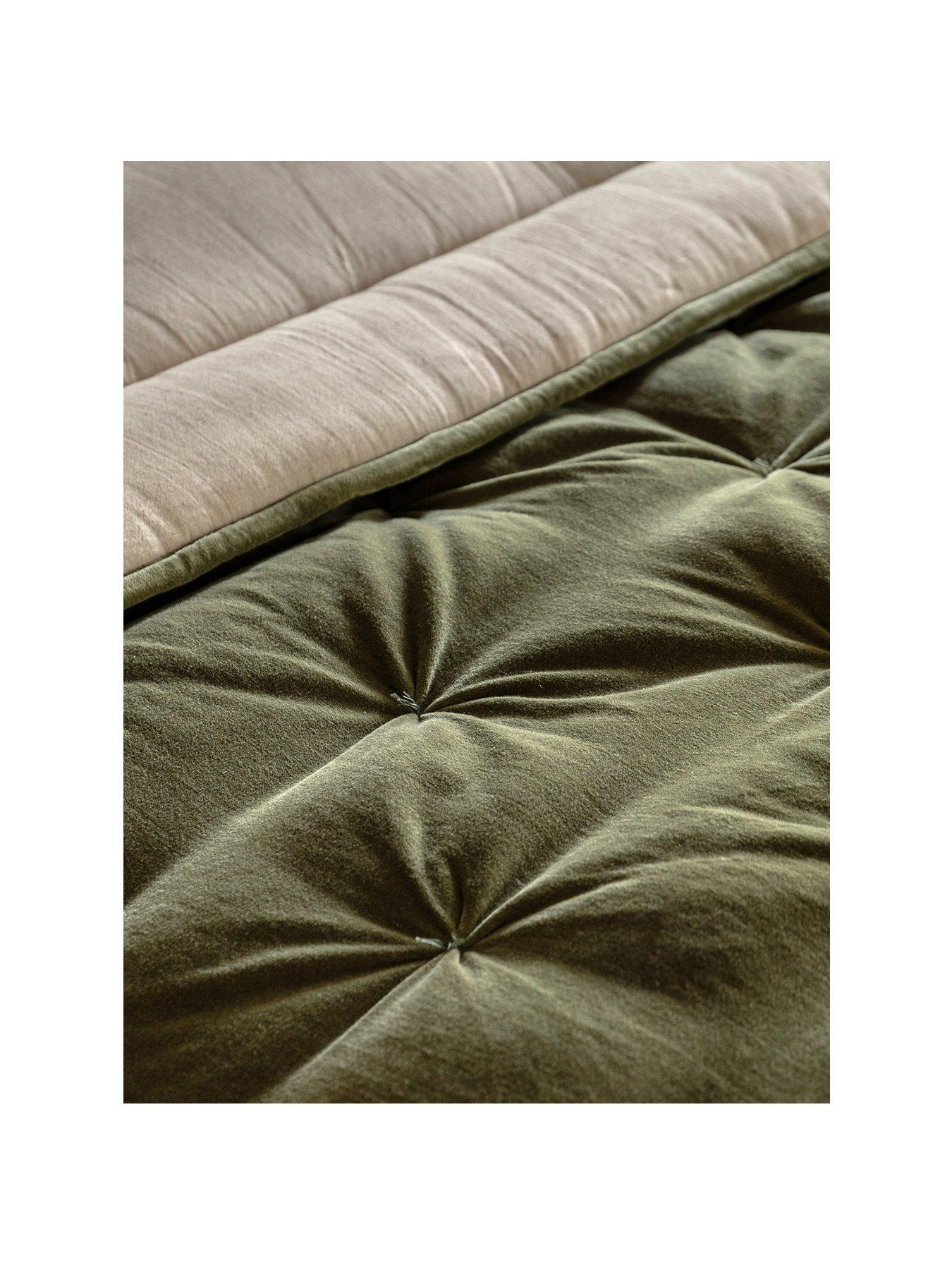 Image 2 of 6 of Gallery Direct Opulent Velvet Bedspread Green 220x240cm