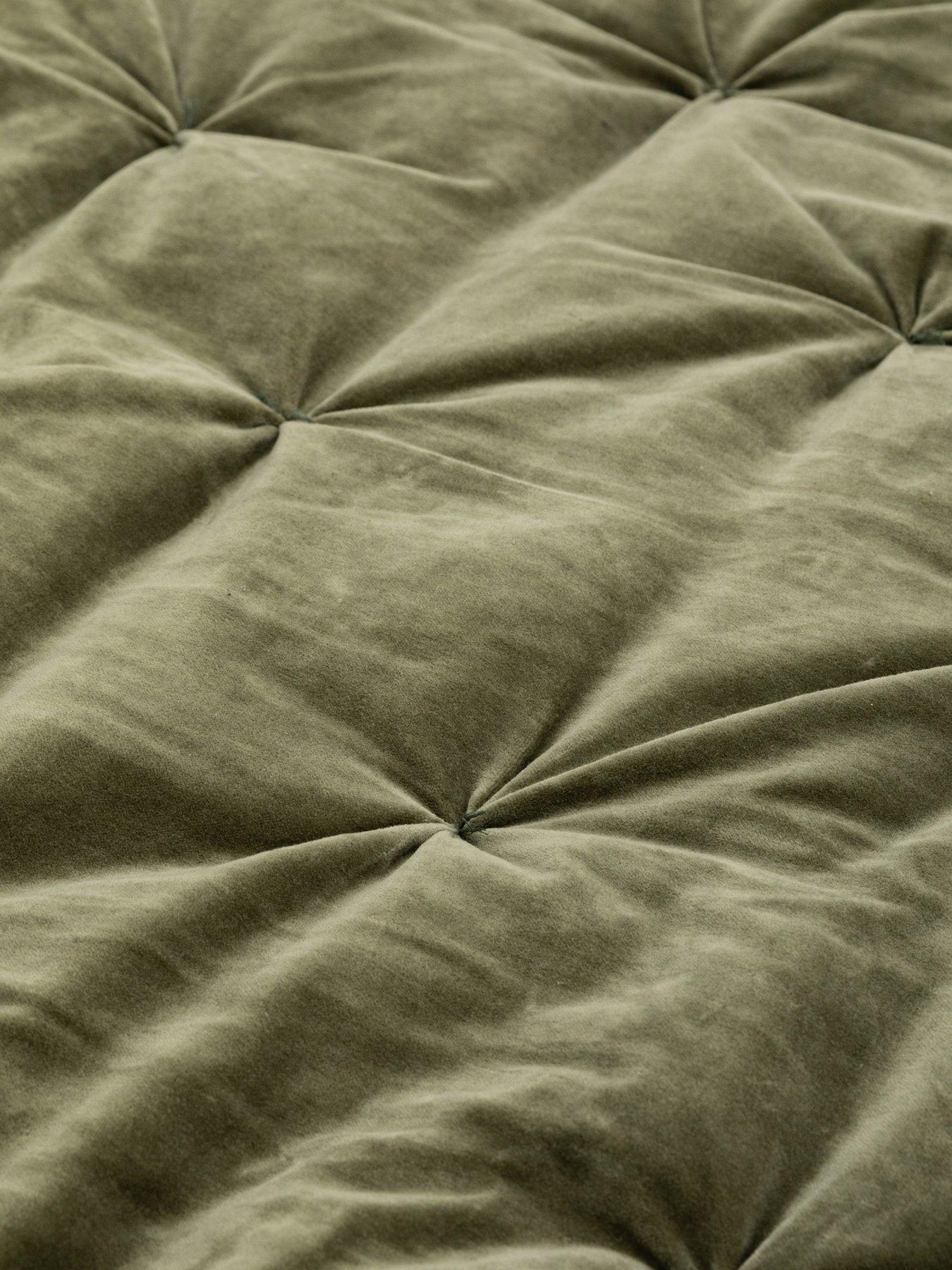 Image 6 of 6 of Gallery Direct Opulent Velvet Bedspread Green 220x240cm