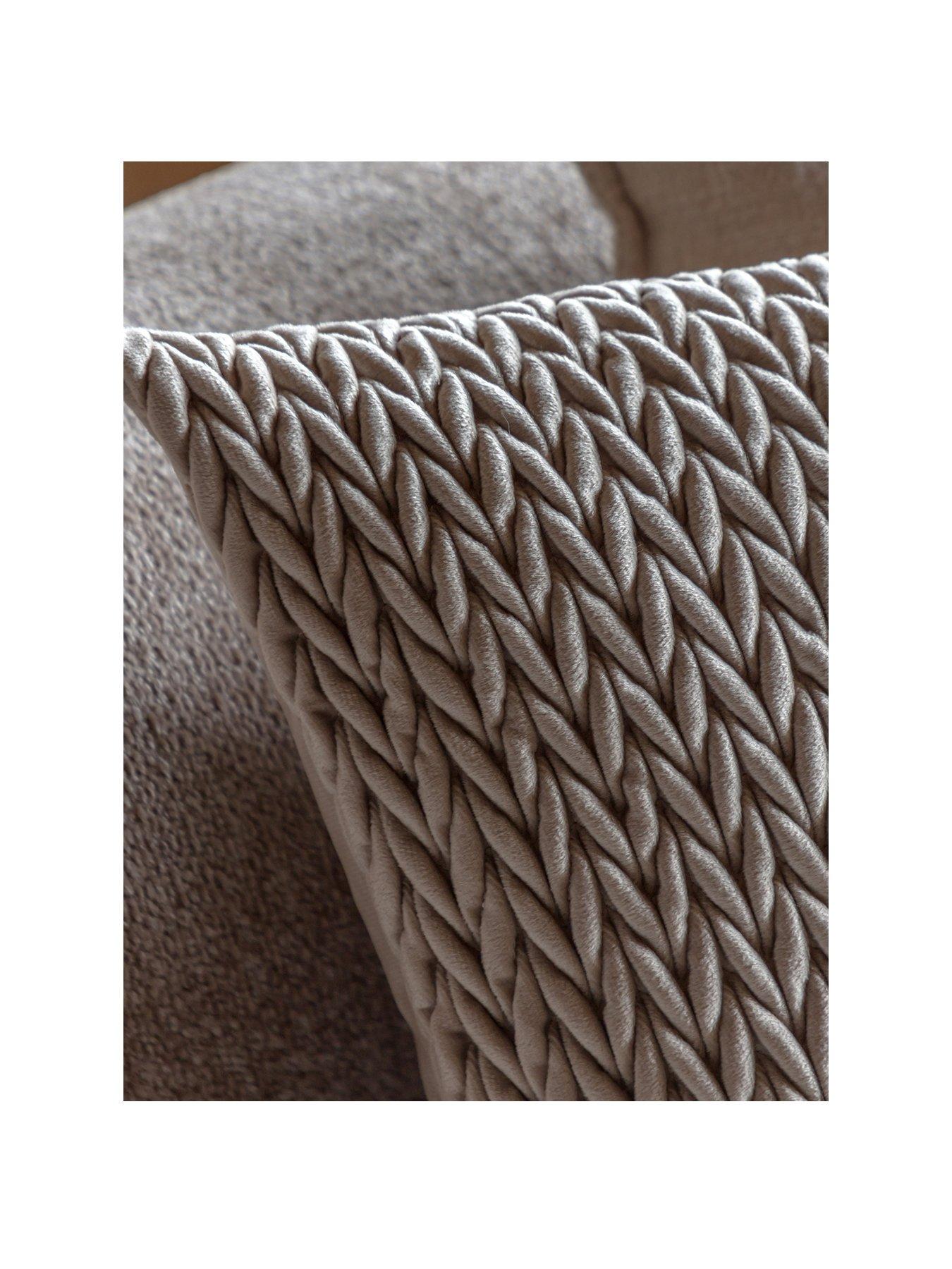 Image 2 of 7 of Gallery Velora Cushion Stone (2pk) 430x430mm