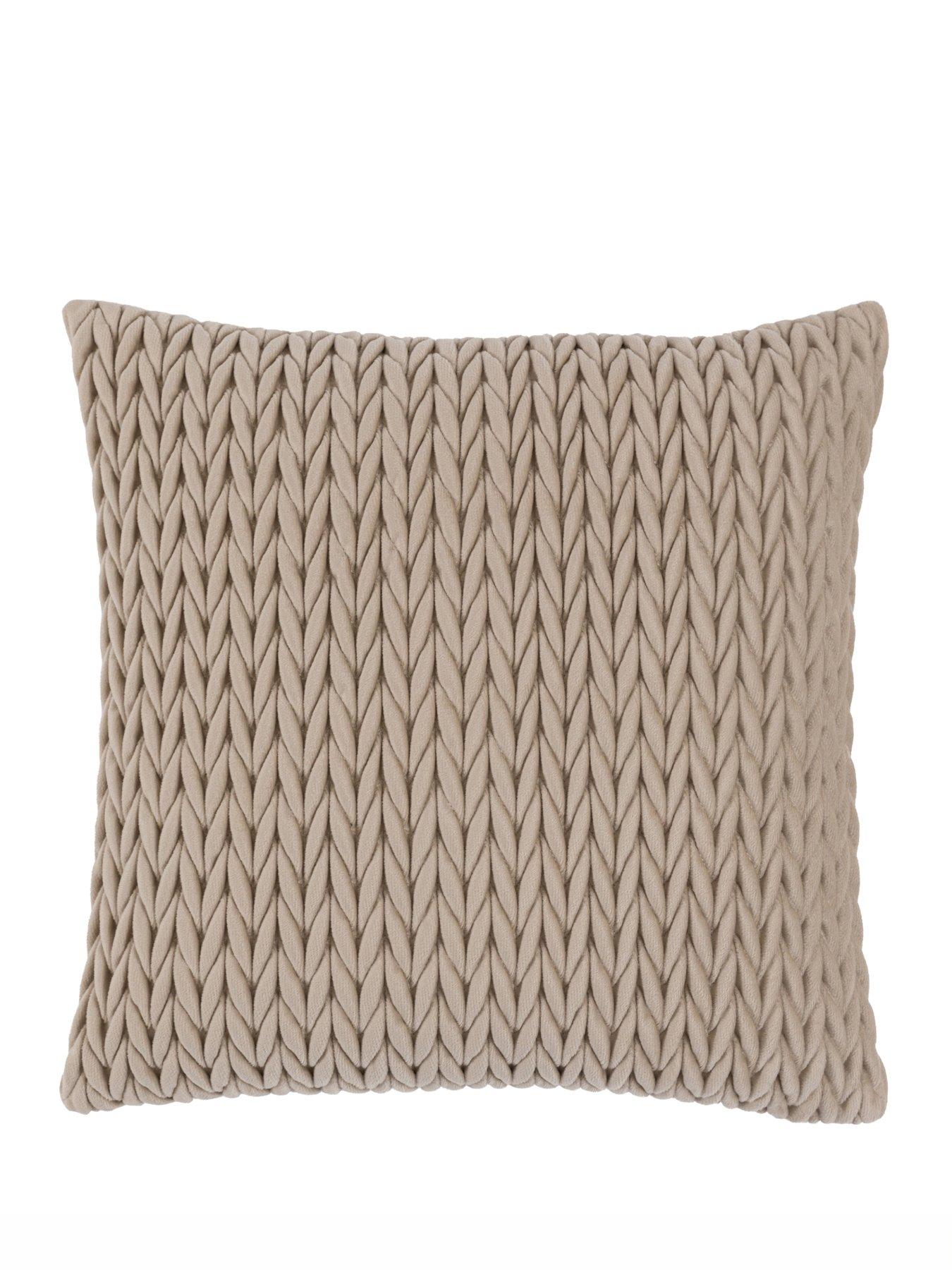 Image 4 of 7 of Gallery Velora Cushion Stone (2pk) 430x430mm