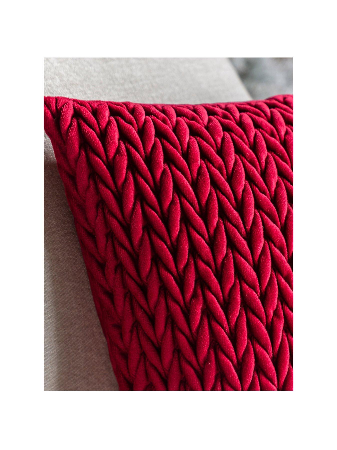 Image 2 of 4 of Gallery Direct Velora Cushion Merlot 2 pack 43x43cm