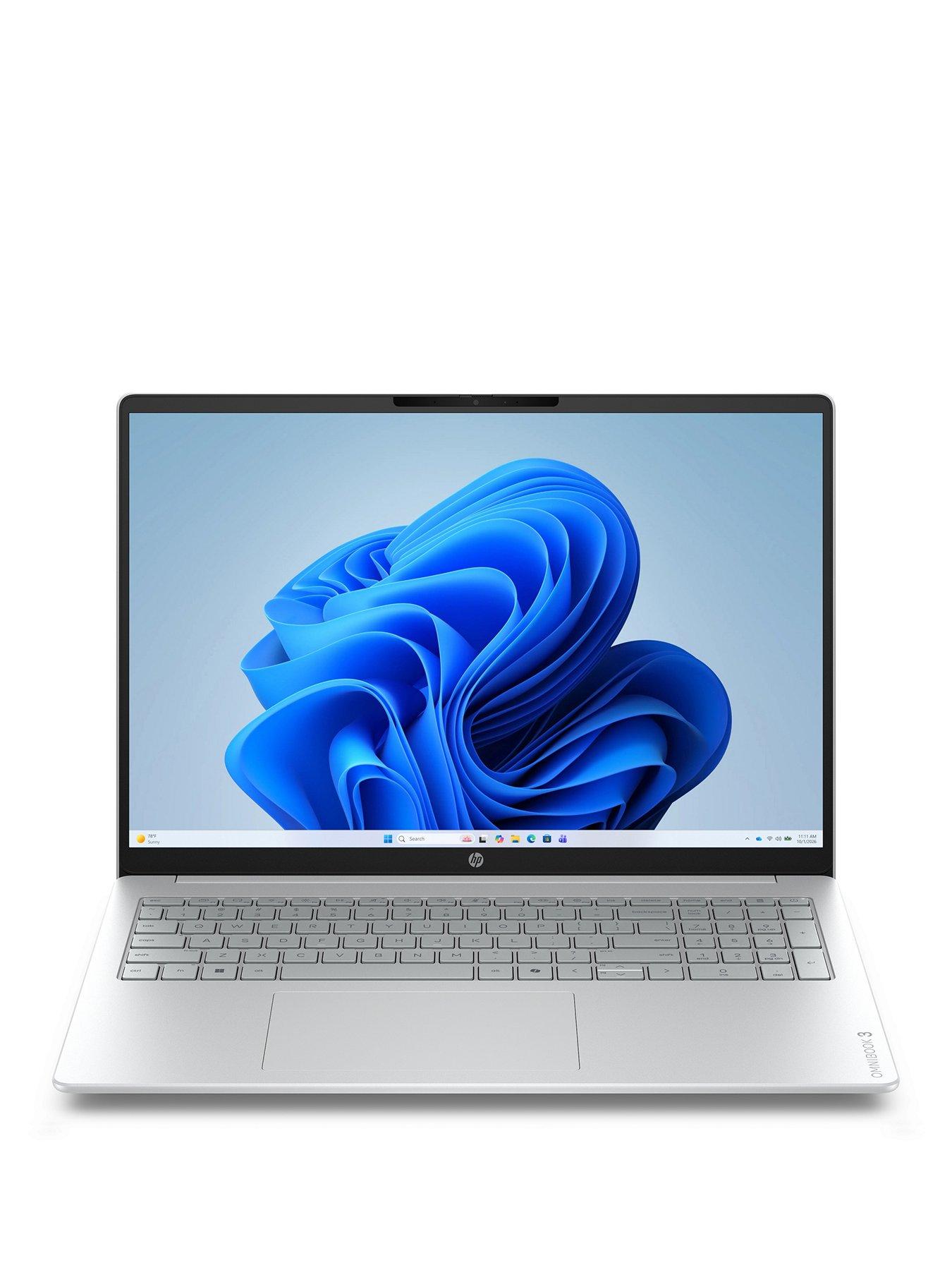 HP OmniBook 3 NG AI PC - Copilot+ PC - AMD Ryzen AI 5 - 16GB RAM - 512GB SSD - 16in 2K IPS - Silver - No Power Adaptor Included