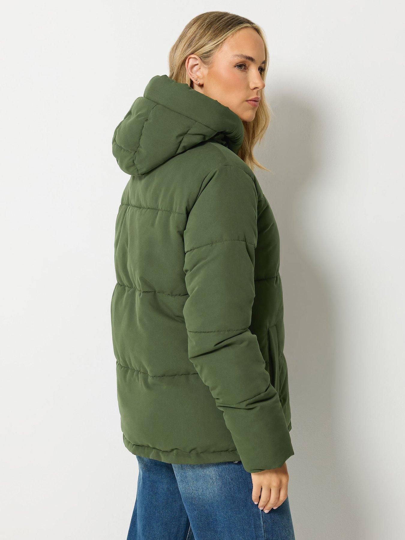 Image 2 of 4 of Long Tall Sally Short Padded Coat - Green