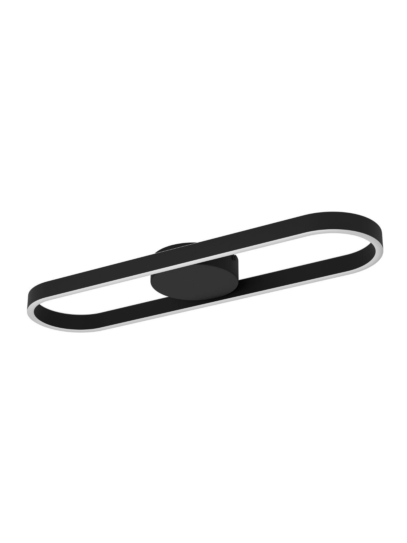 Image 3 of 5 of Eglo EGLO Amandolo LED Wall &amp; Ceiling Light, Black, 67cm