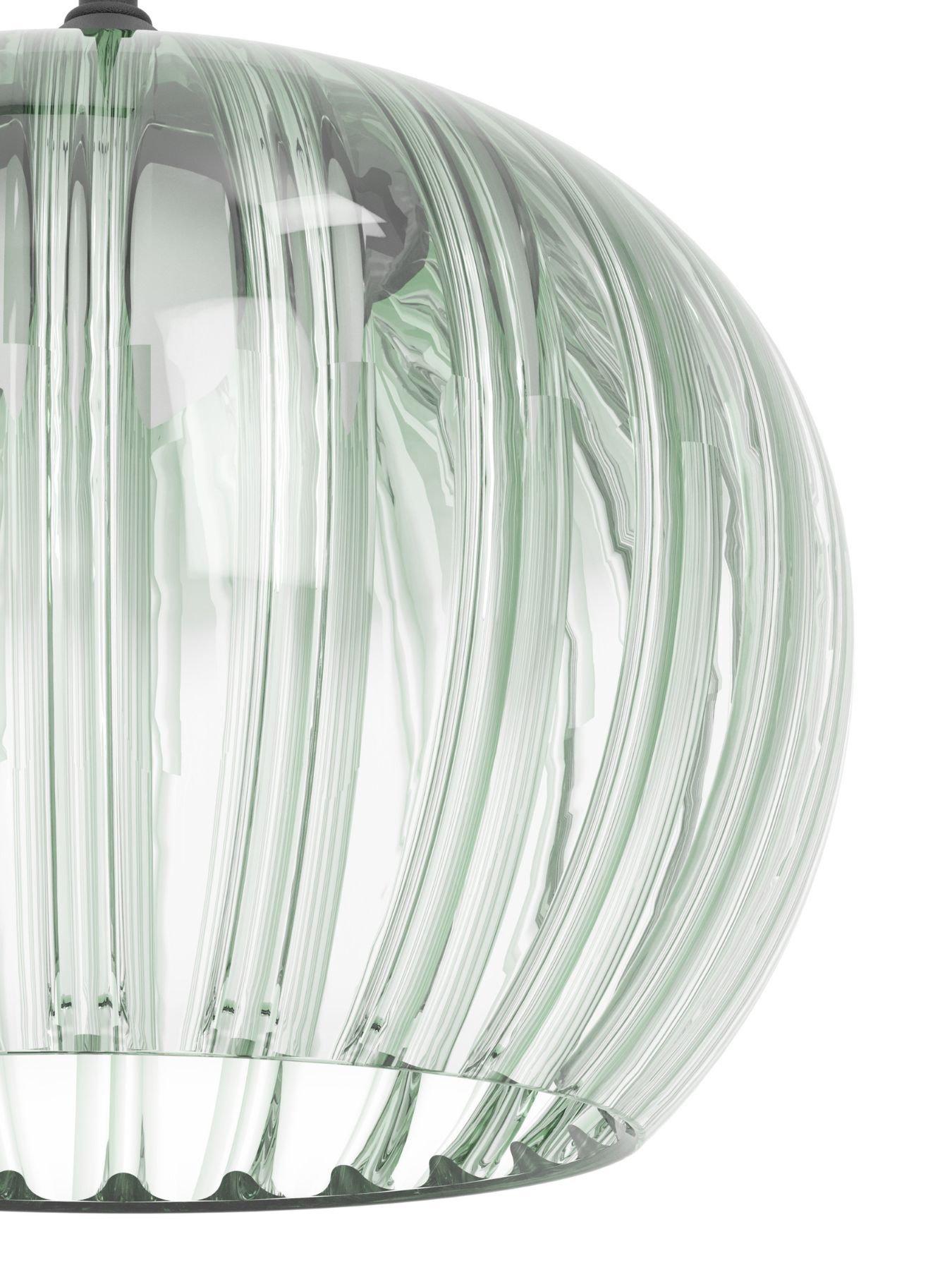 Image 5 of 5 of Eglo EGLO Alamito 3-Light LED Glass Pendant Light, Green, 77cm