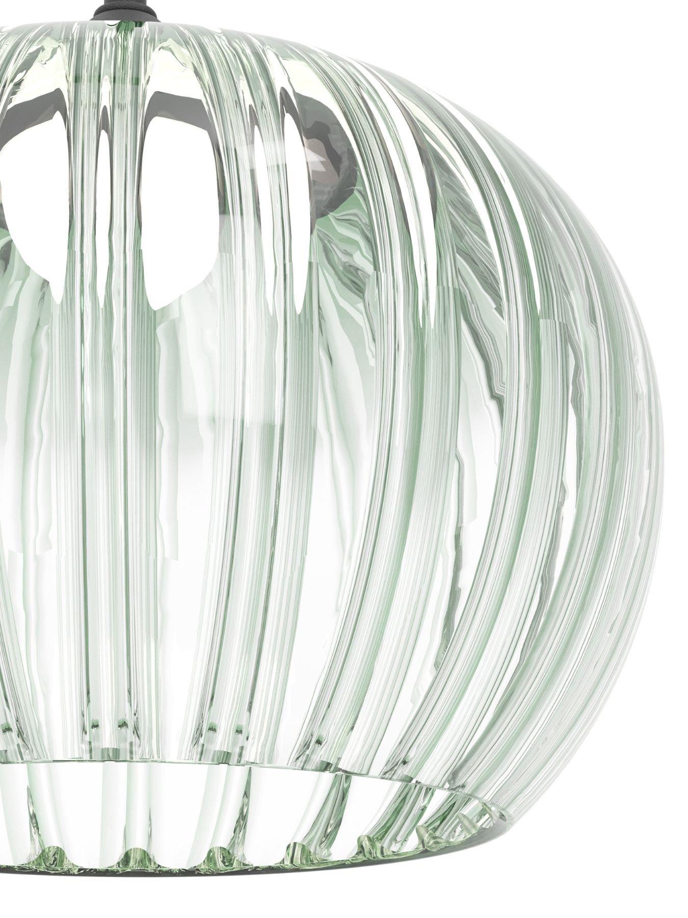 Image 5 of 7 of Eglo EGLO Alamito 3-Light LED Glass Pendant Light, Green, 42.5cm