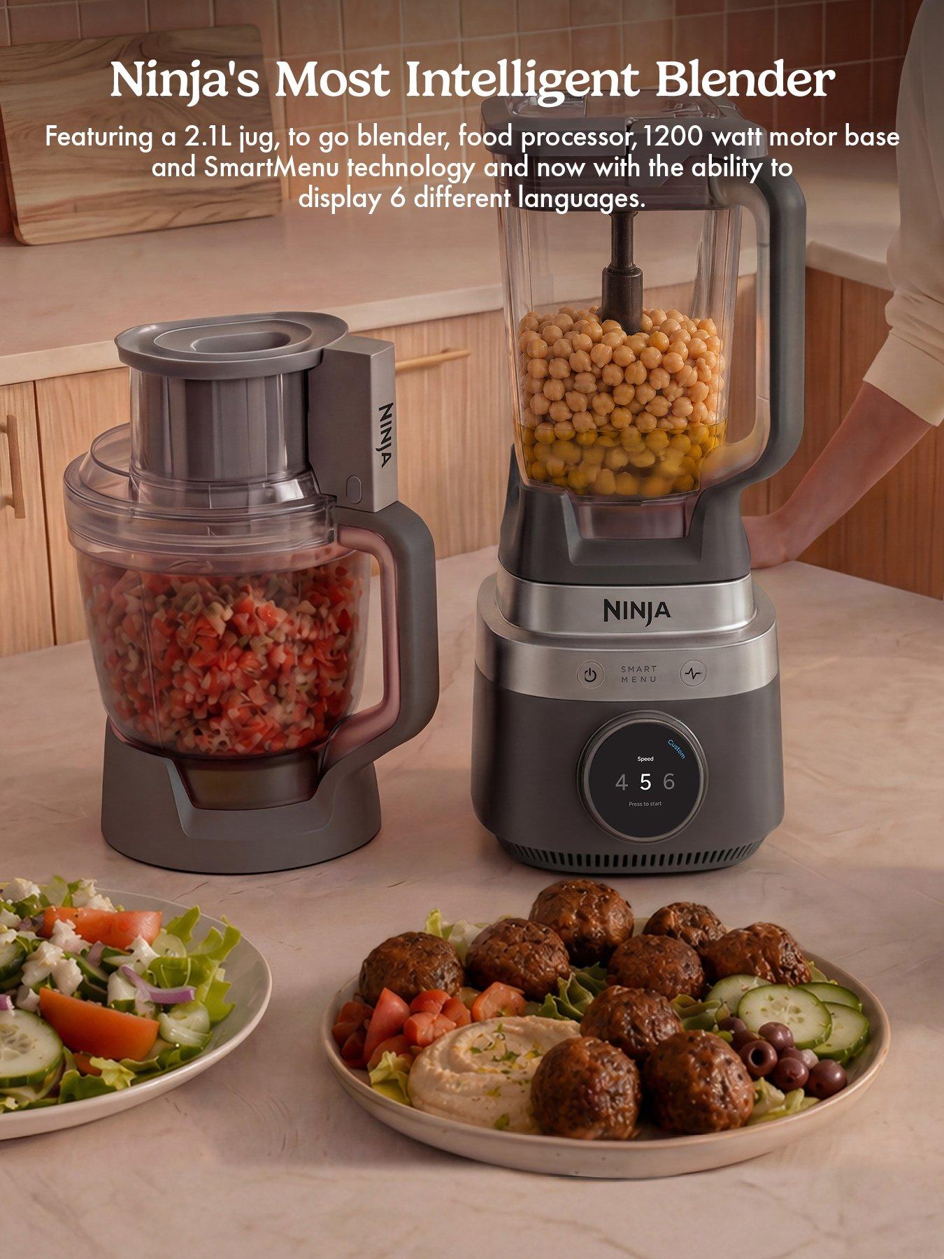 Image 2 of 8 of NINJA Ninja CrushBOSS 3-in-1 Kitchen System with Food Processor &amp; Tumbler - Onyx