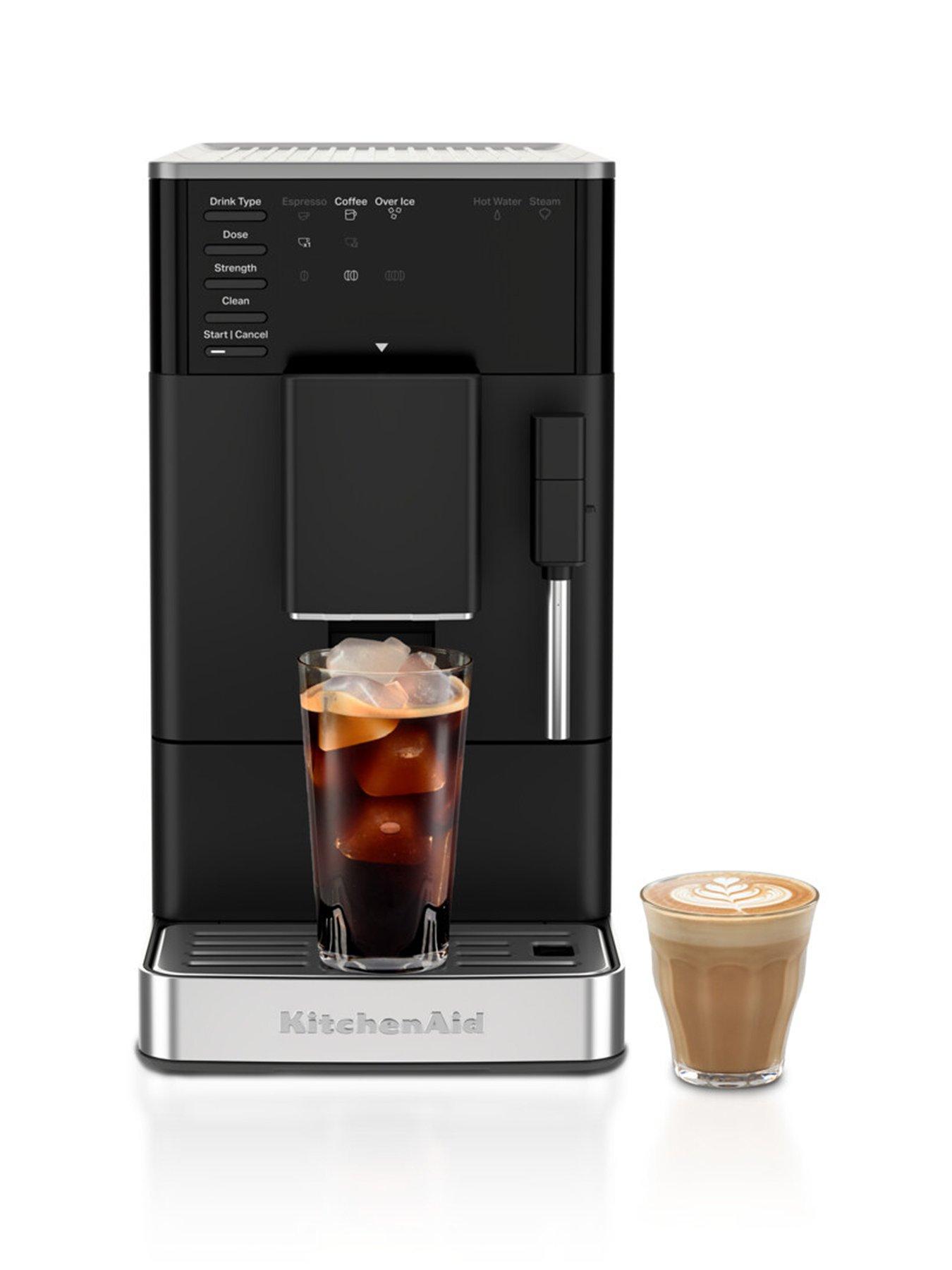 Image 1 of 7 of KitchenAid Fully Automatic Espresso Machine with Iced Coffee KF2-Matte Black