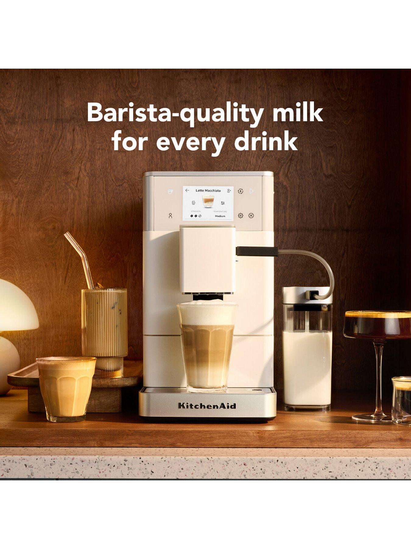 Image 4 of 7 of KitchenAid Fully Automatic Espresso Machine with Iced Coffee KF4-Porcelain