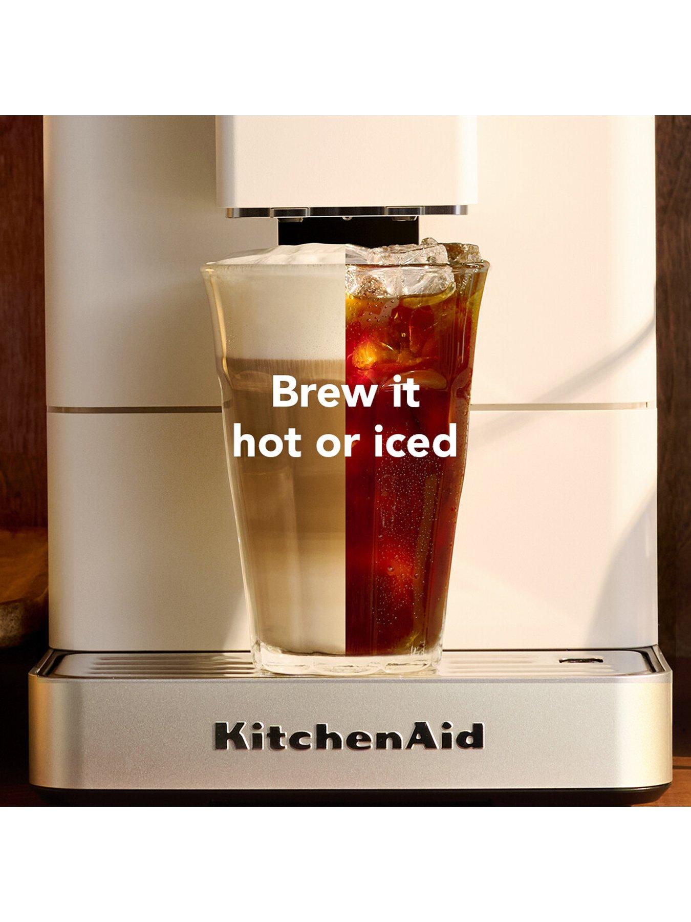 Image 7 of 7 of KitchenAid Fully Automatic Espresso Machine with Iced Coffee KF4-Porcelain