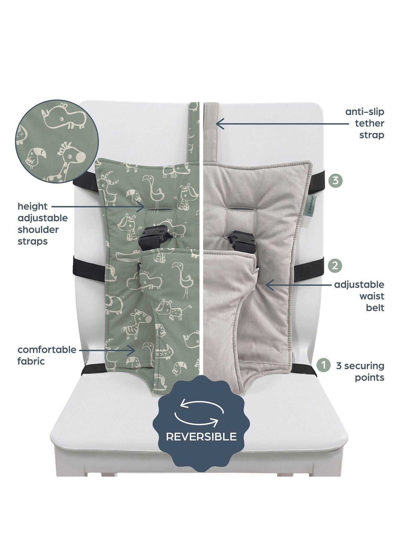 Image 4 of 7 of Dreambaby Grab 'N' Go Chair Mate Travel Dining Harness - Jungle Theme