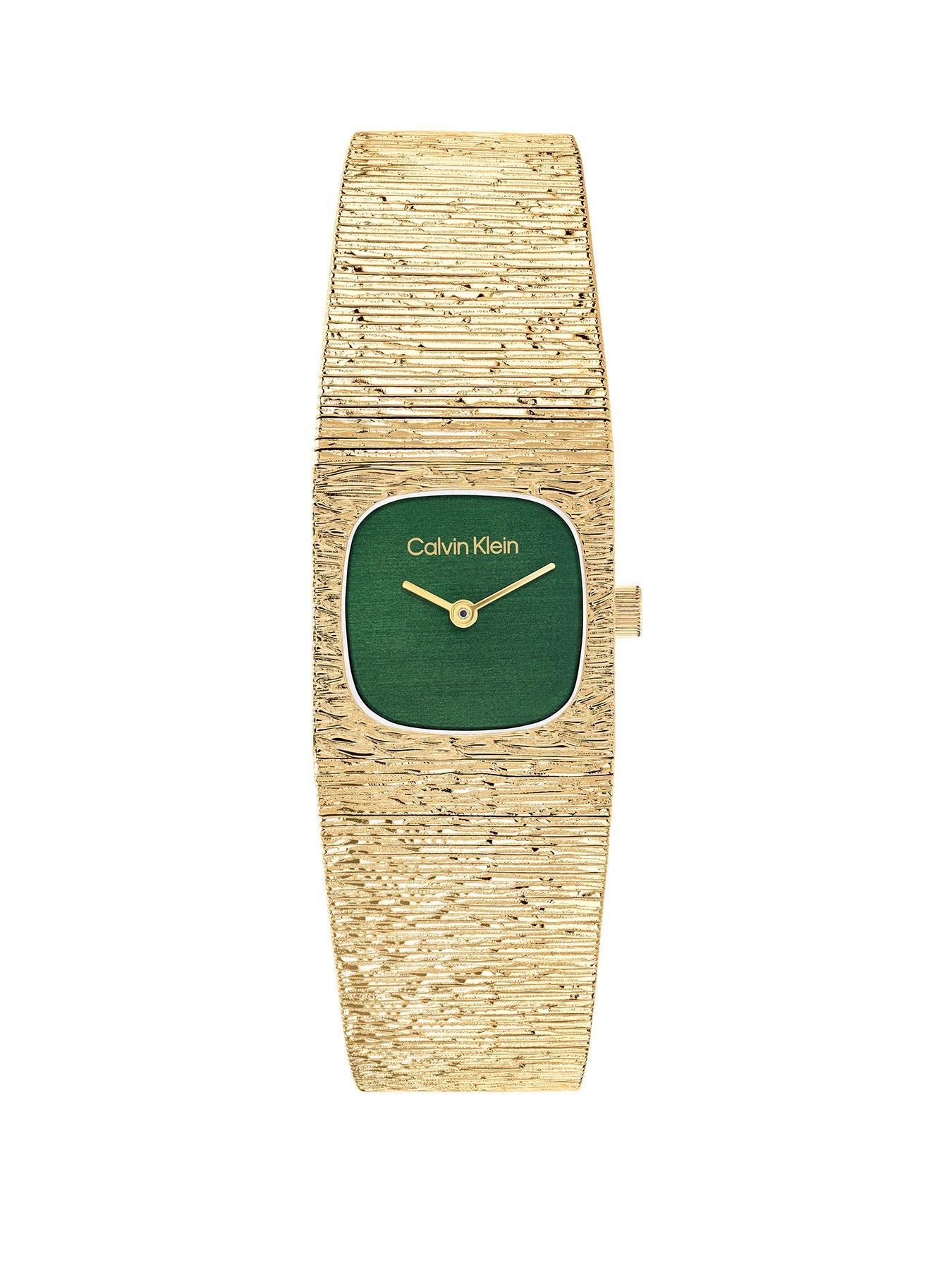 Image 1 of 4 of Calvin Klein Women's Sophisticated Square Gold Plated Watch