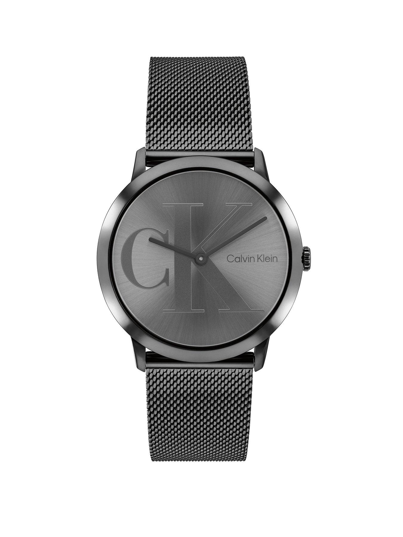 Image 1 of 3 of Calvin Klein Men's Exceptional Grey IP Mesh Watch
