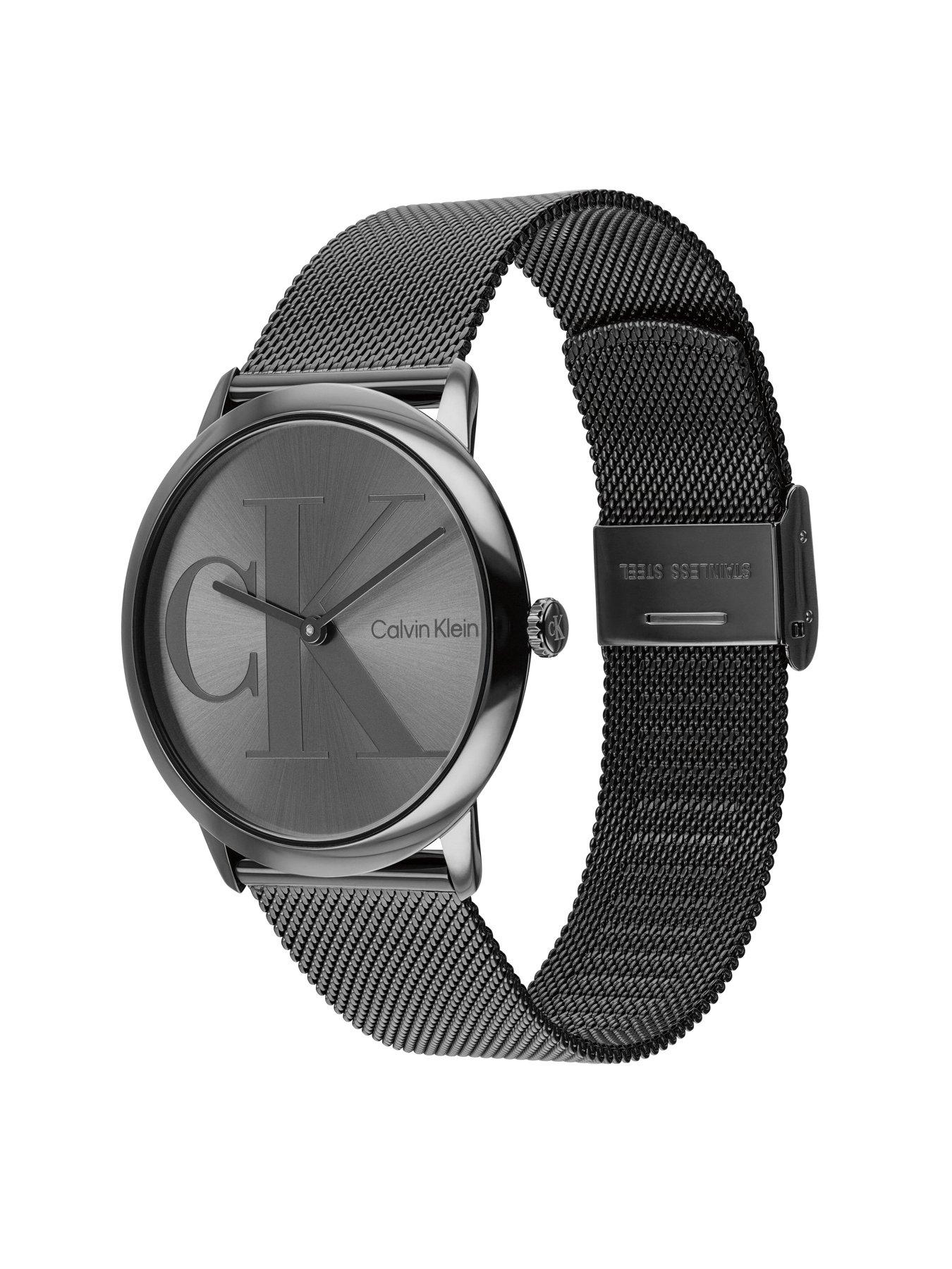 Image 2 of 3 of Calvin Klein Men's Exceptional Grey IP Mesh Watch