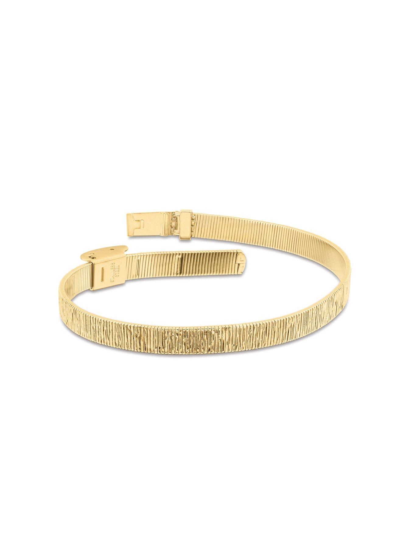 Image 2 of 5 of Calvin Klein Women's Sophisticated Texture Gold Plated Bracelet