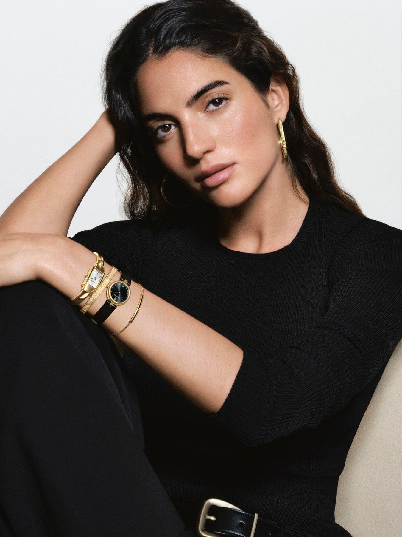 Image 4 of 5 of Calvin Klein Women's Sophisticated Texture Gold Plated Bracelet