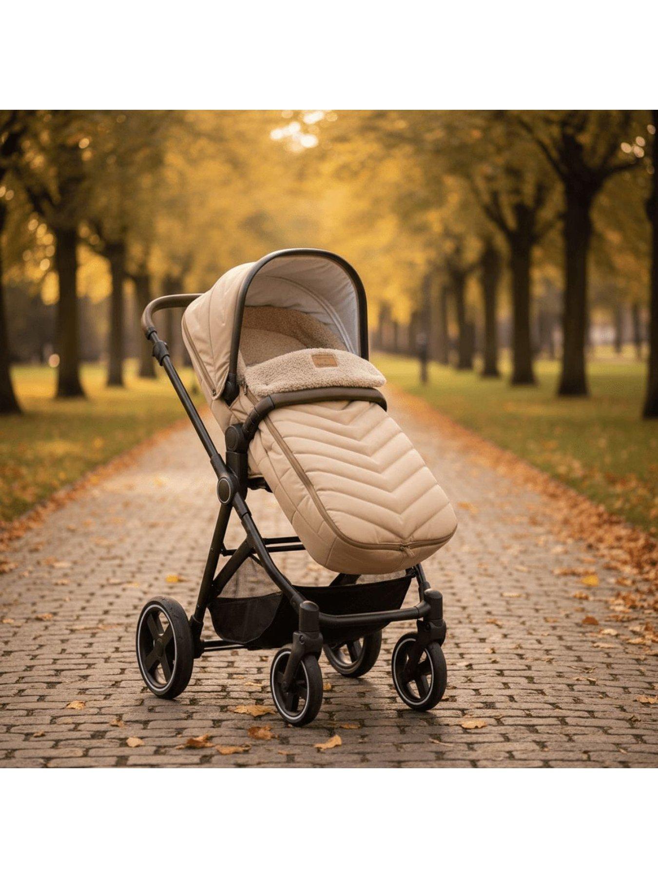 Image 5 of 5 of Clair De Lune Snug Footmuff Beige and  6-12 Month Star Wrap Cream