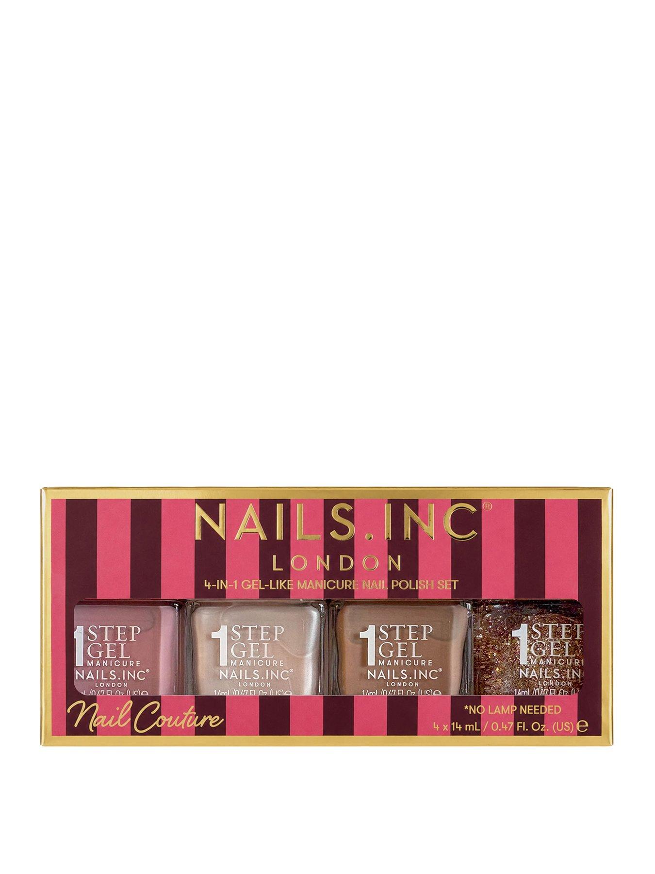 Image 1 of 6 of Nails Inc Nails Inc Nail Couture 4pc It's Topless 1 Step Gel-like Polish Set