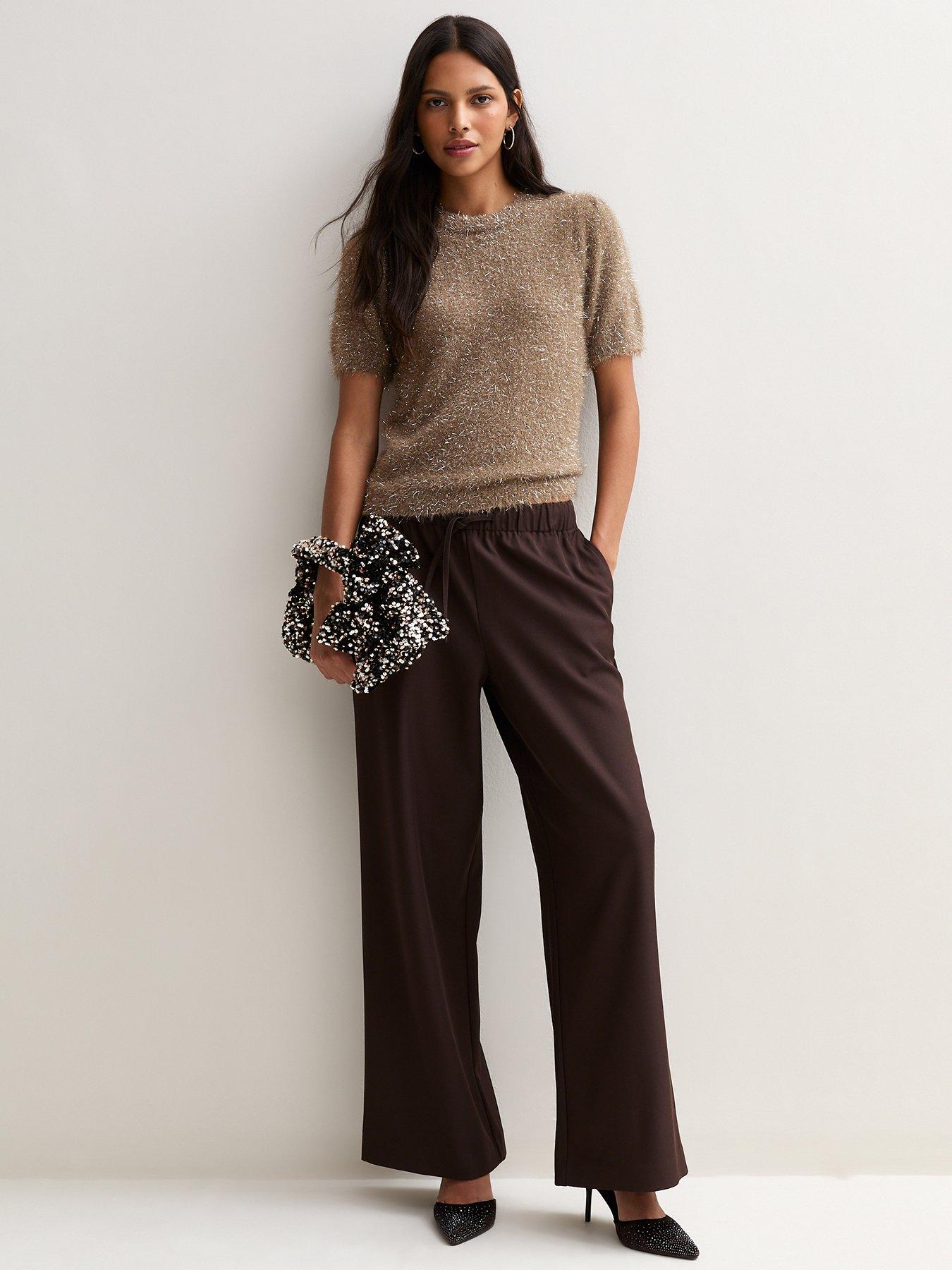Image 3 of 5 of New Look Op Vde Fluffy Sparkle Tee